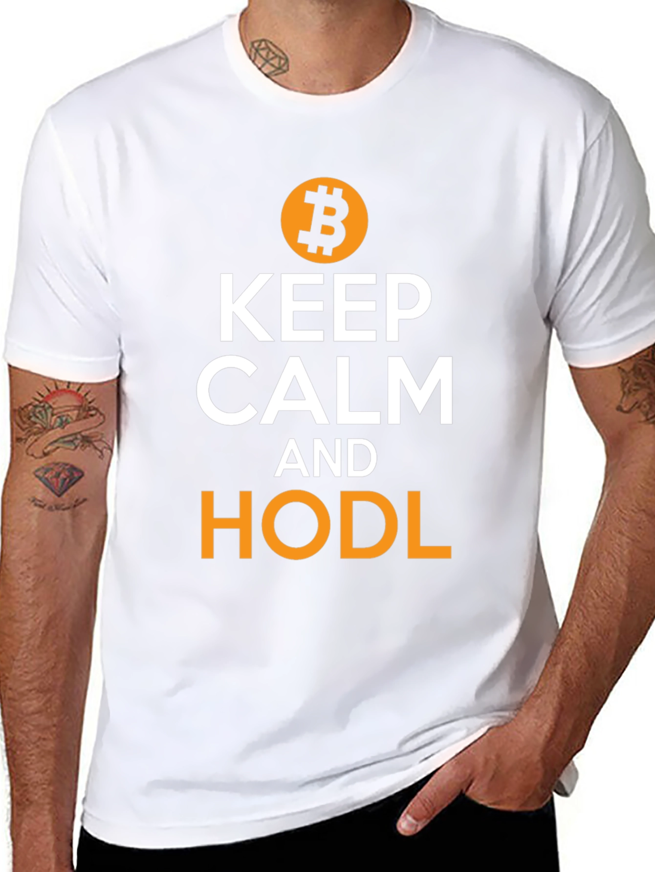 Bitcoin HODL T-Shirt - Keep Calm Crypto Tee