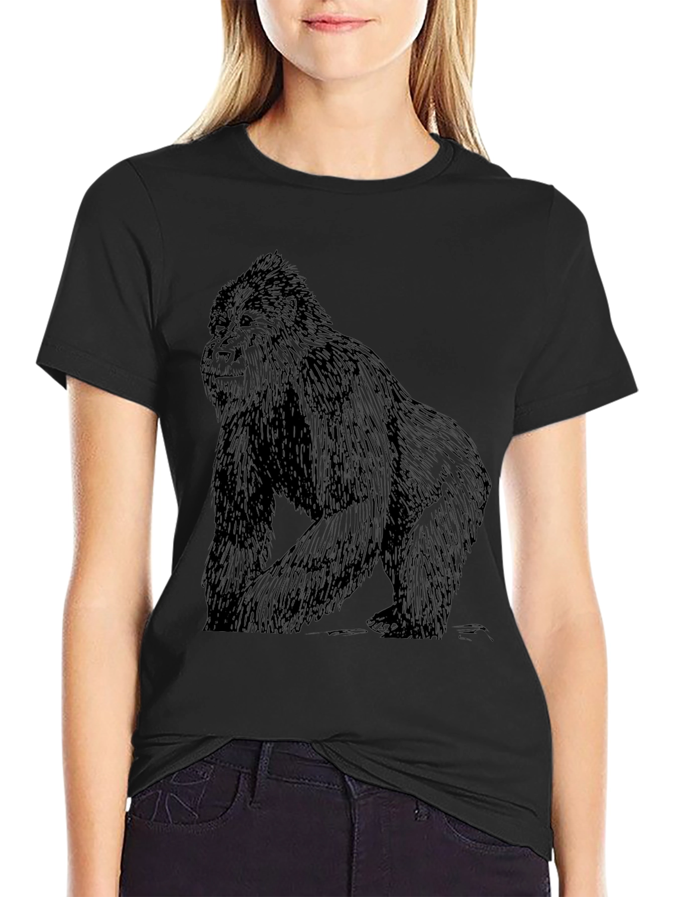 Gorilla Graphic T-Shirt - Black