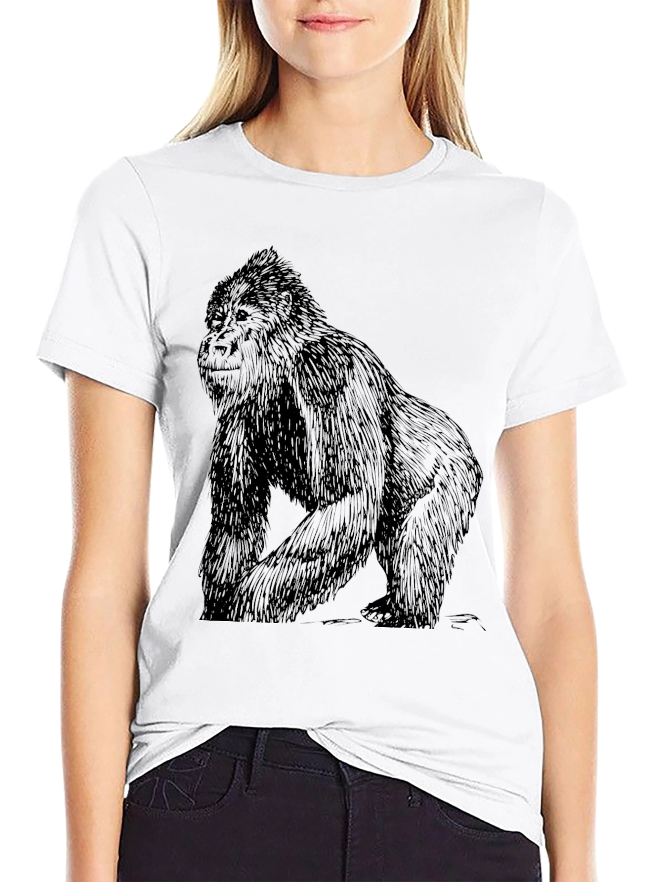 Gorilla Graphic T-Shirt - Black