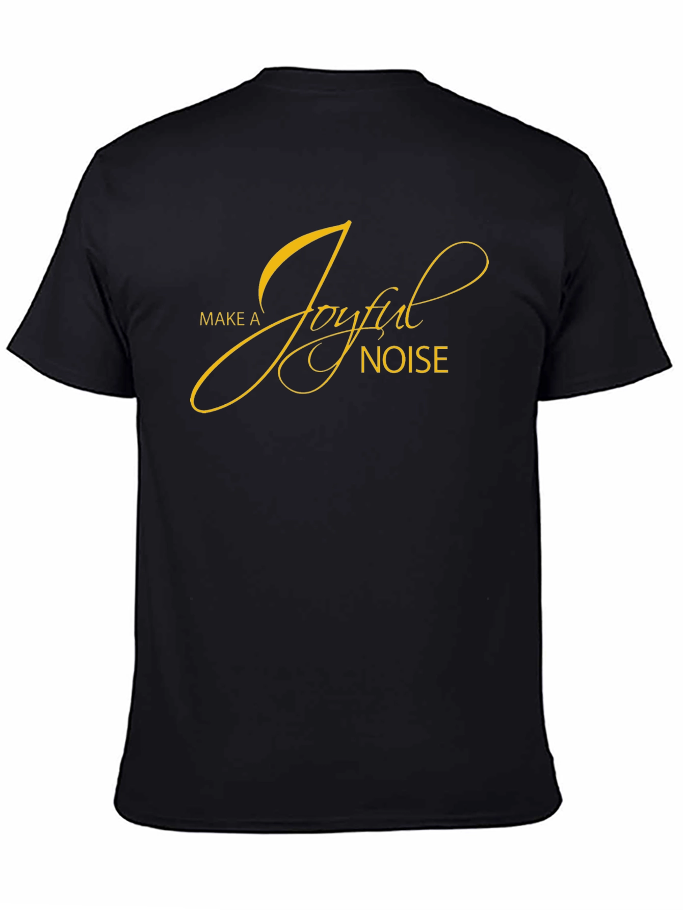 Joyful Noise Graphic Tee - Black Cotton T-Shirt