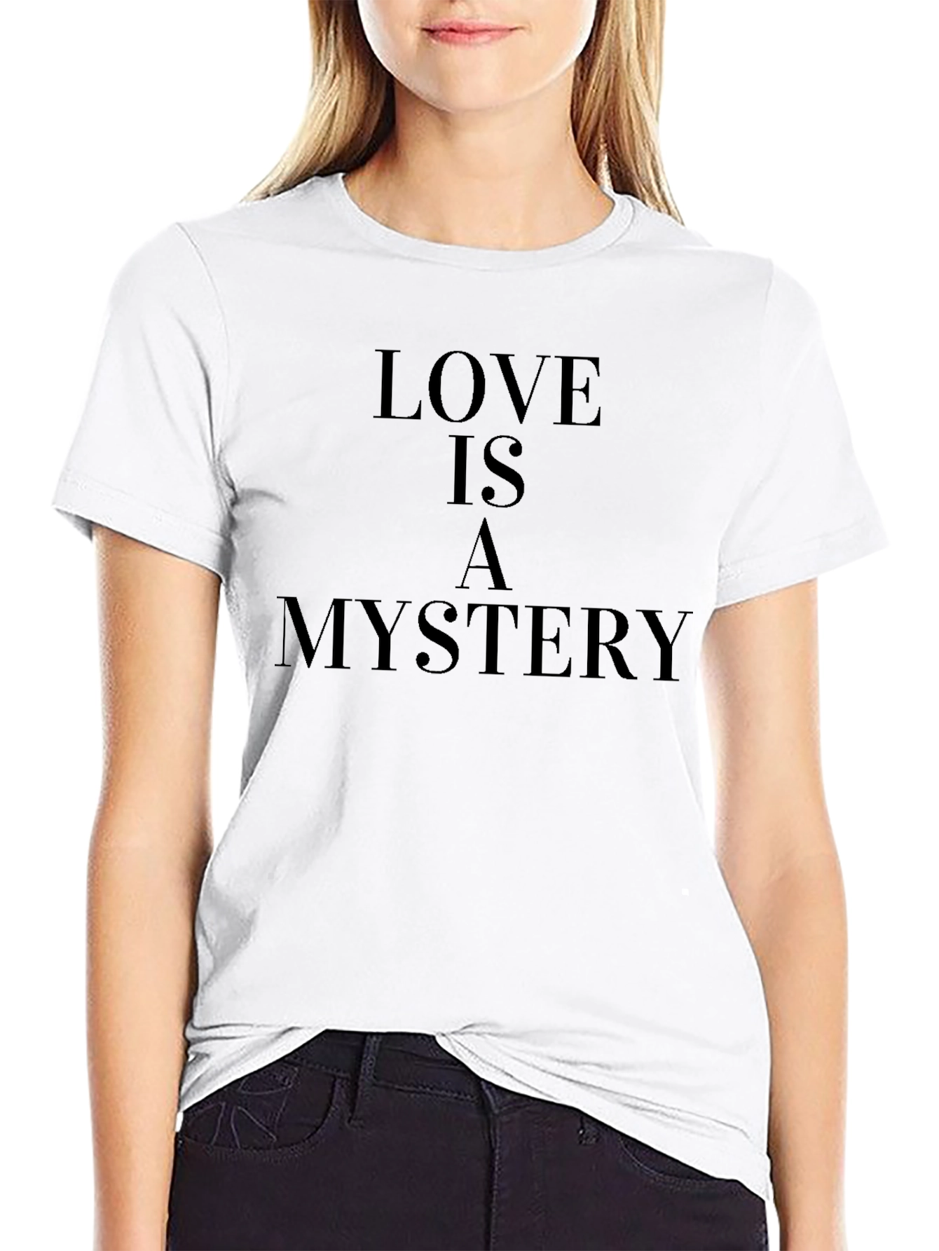 Love Is A Mystery Graphic Tee - Black