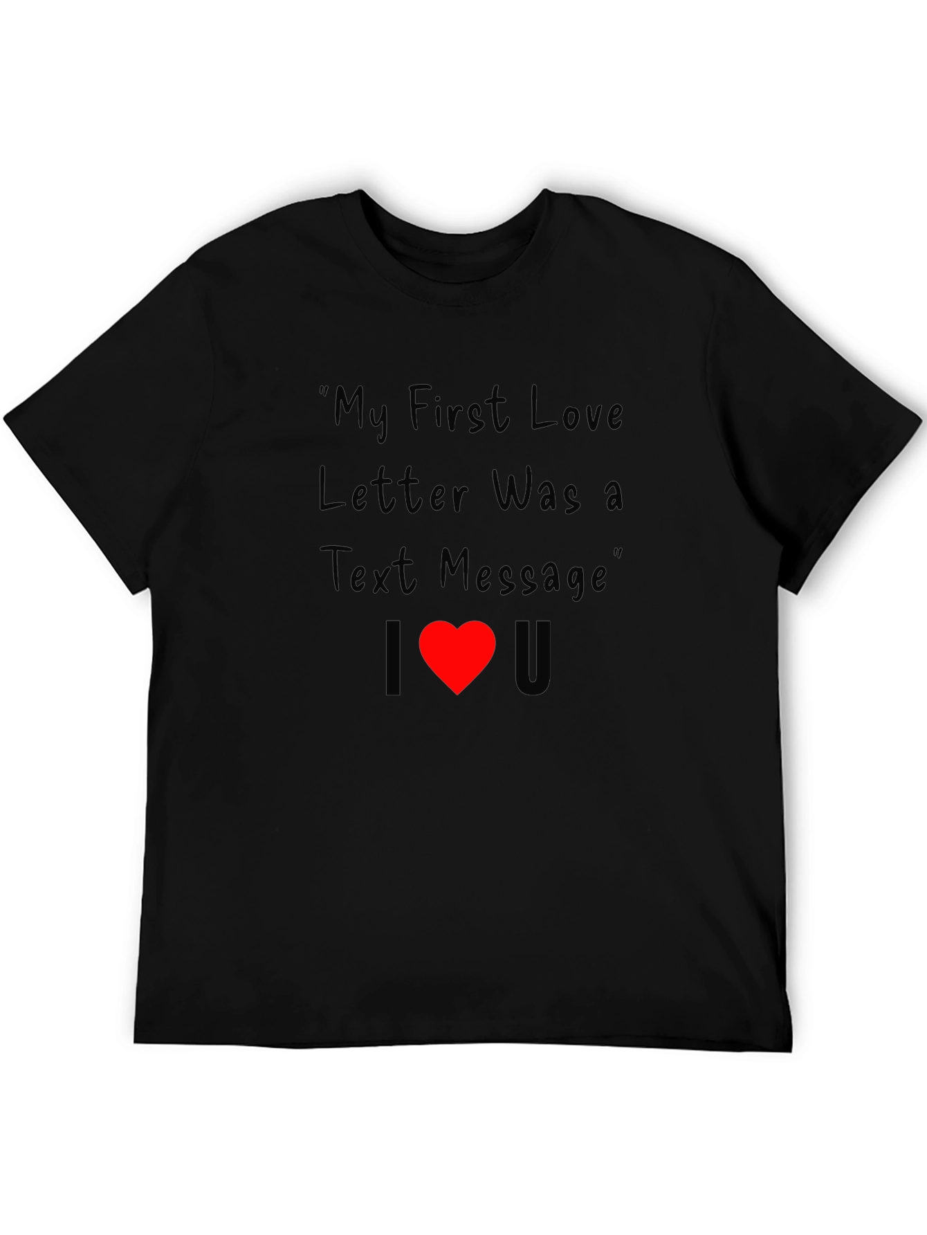 Funny I Heart You Text Message T-Shirt