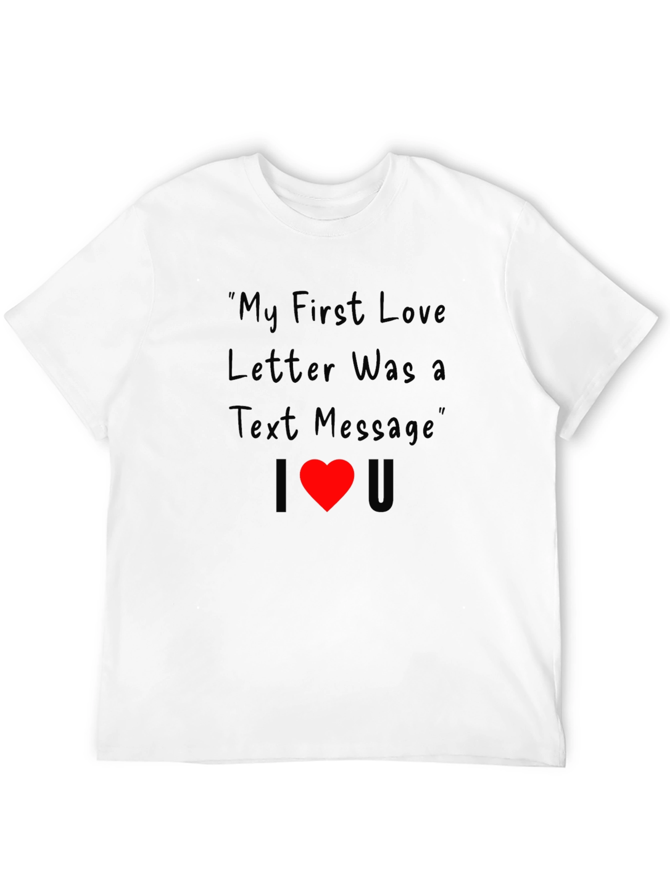 Funny I Heart You Text Message T-Shirt