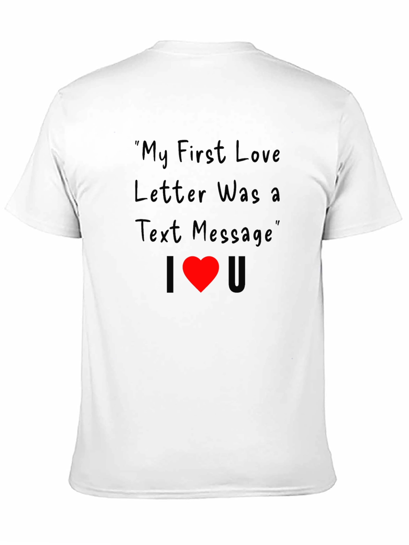 Funny I Heart You Text Message T-Shirt