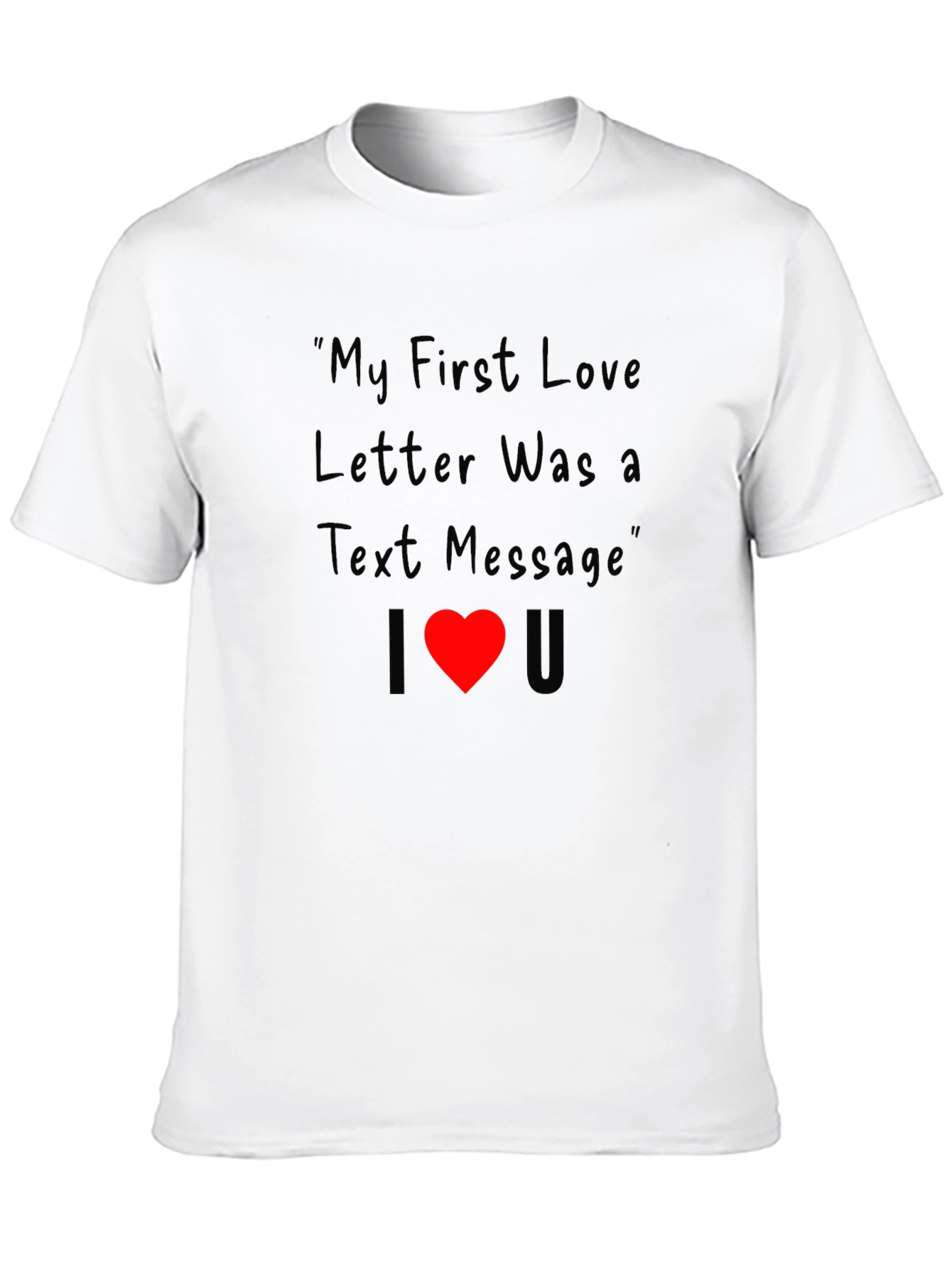 Funny I Heart You Text Message T-Shirt