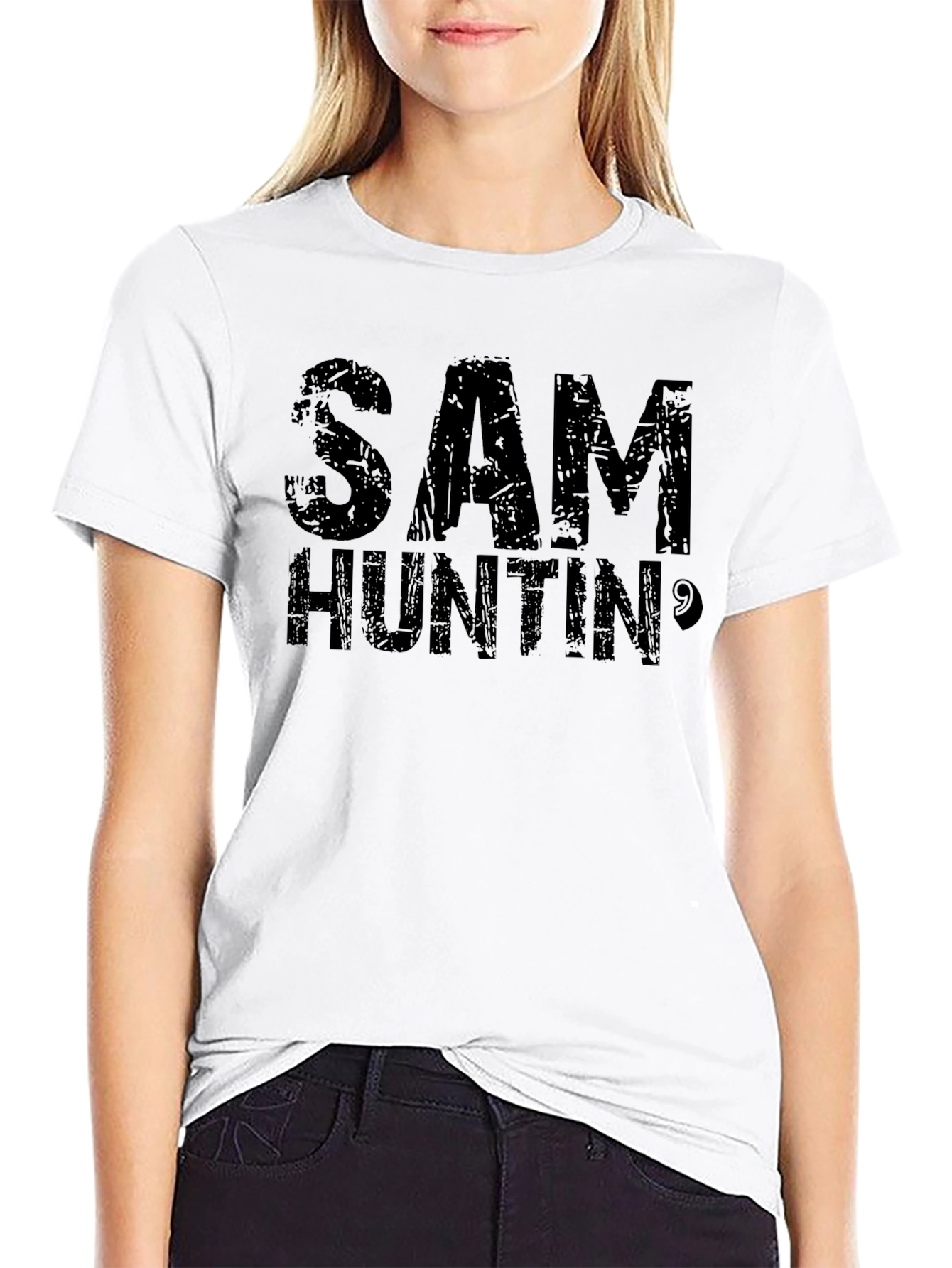 Sam Huntin Black Graphic T-Shirt