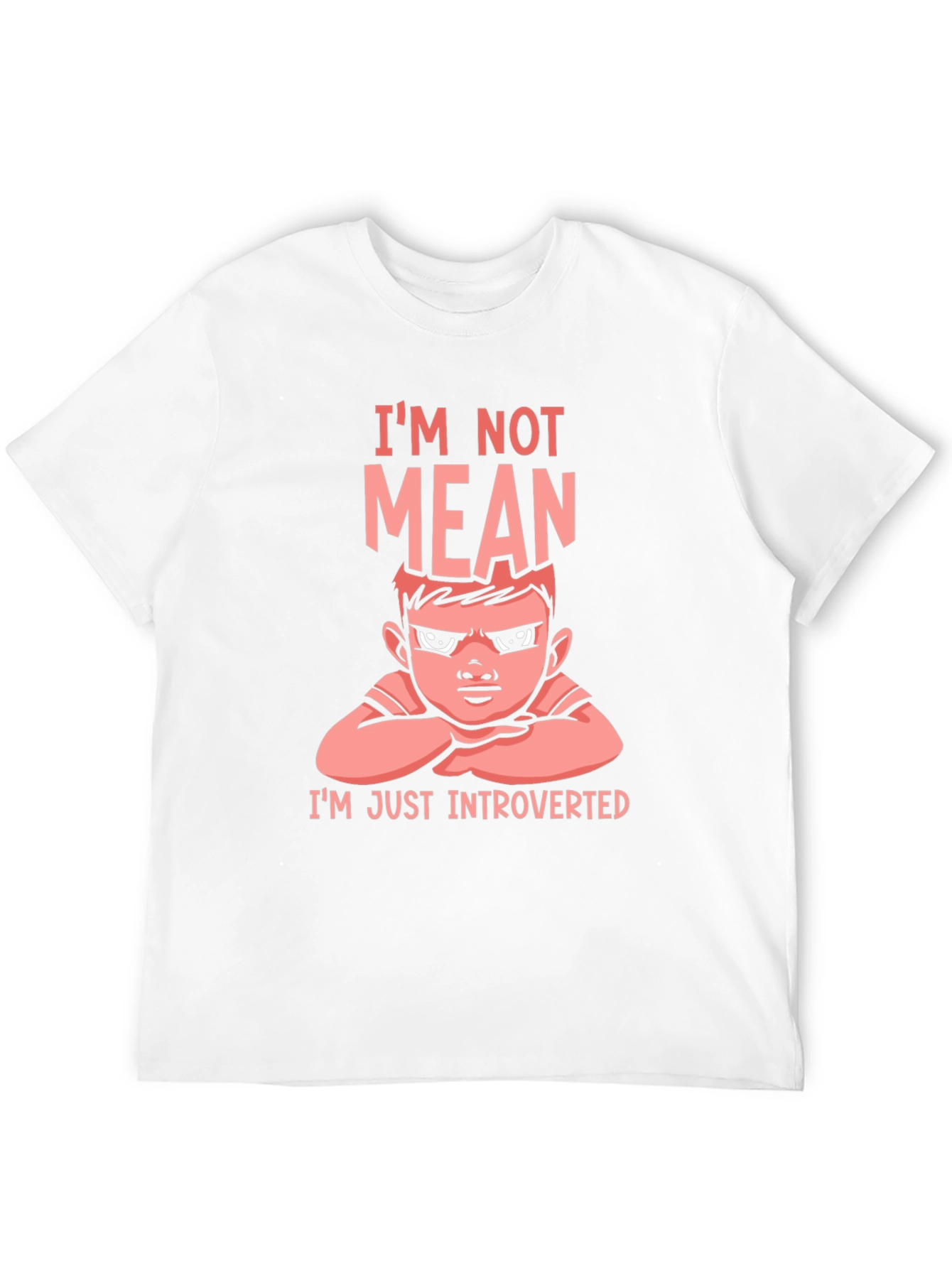 Introverted Graphic Tee - Im Not Mean T-Shirt
