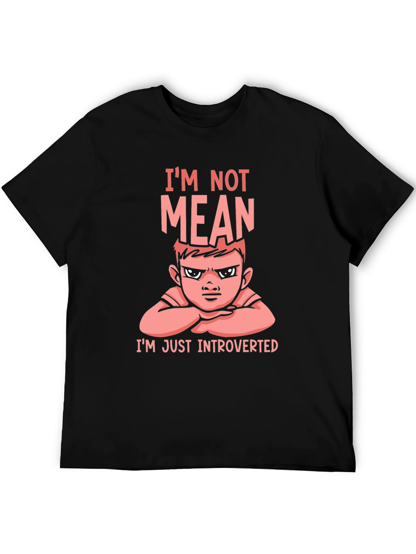 Introverted Graphic Tee - Im Not Mean T-Shirt