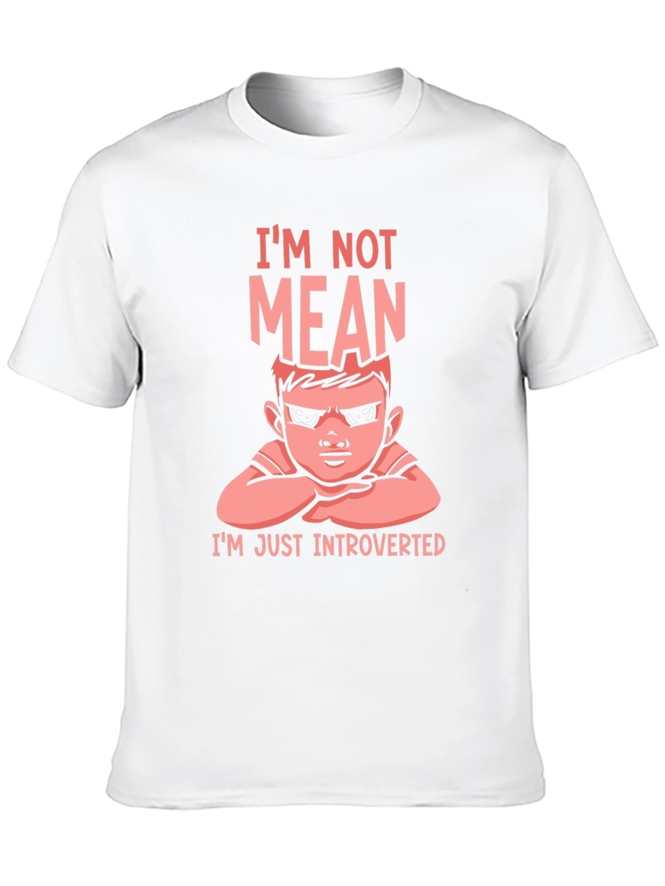Introverted Graphic Tee - Im Not Mean T-Shirt