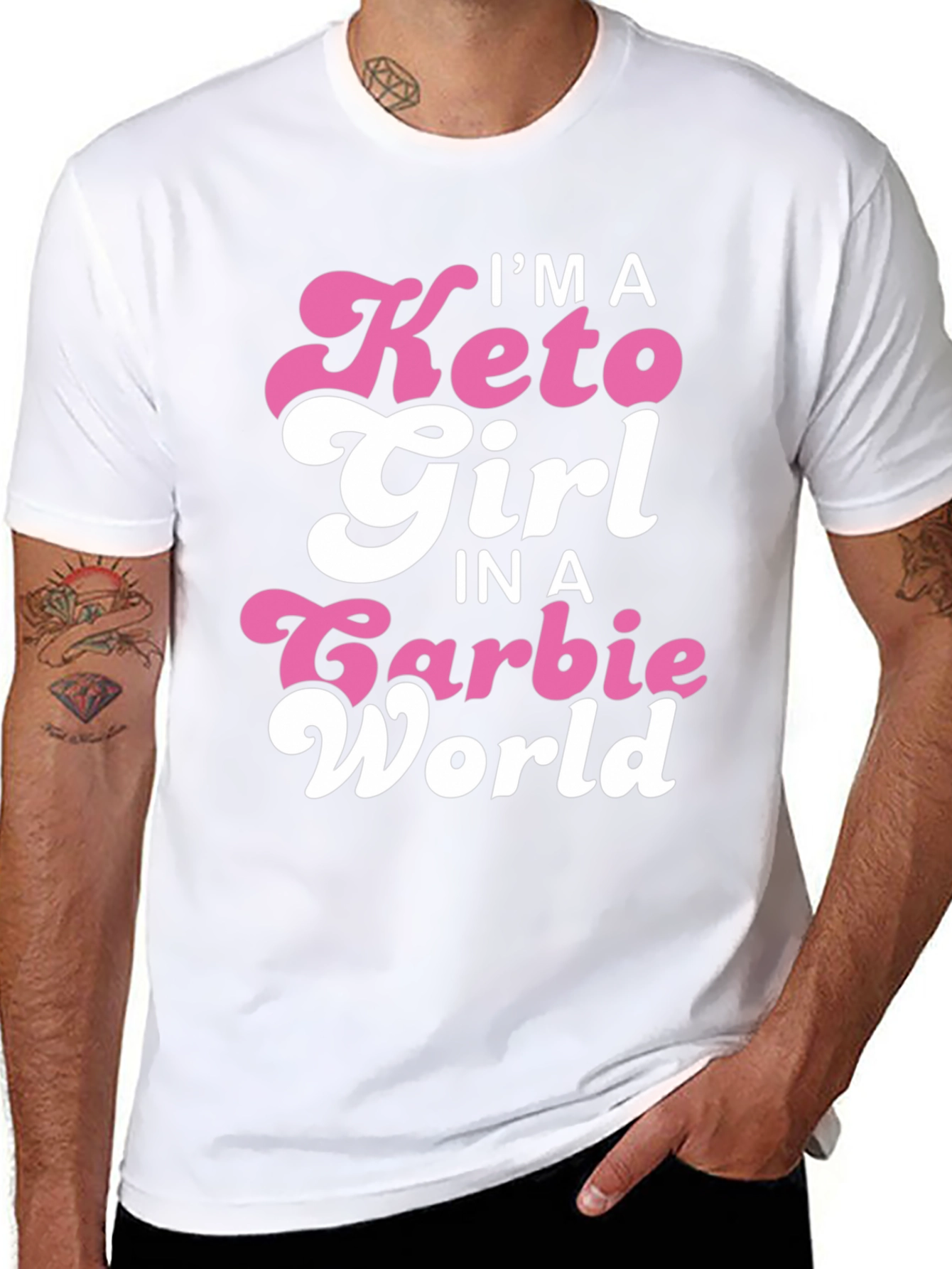 Keto Girl Barbie World Black T-Shirt