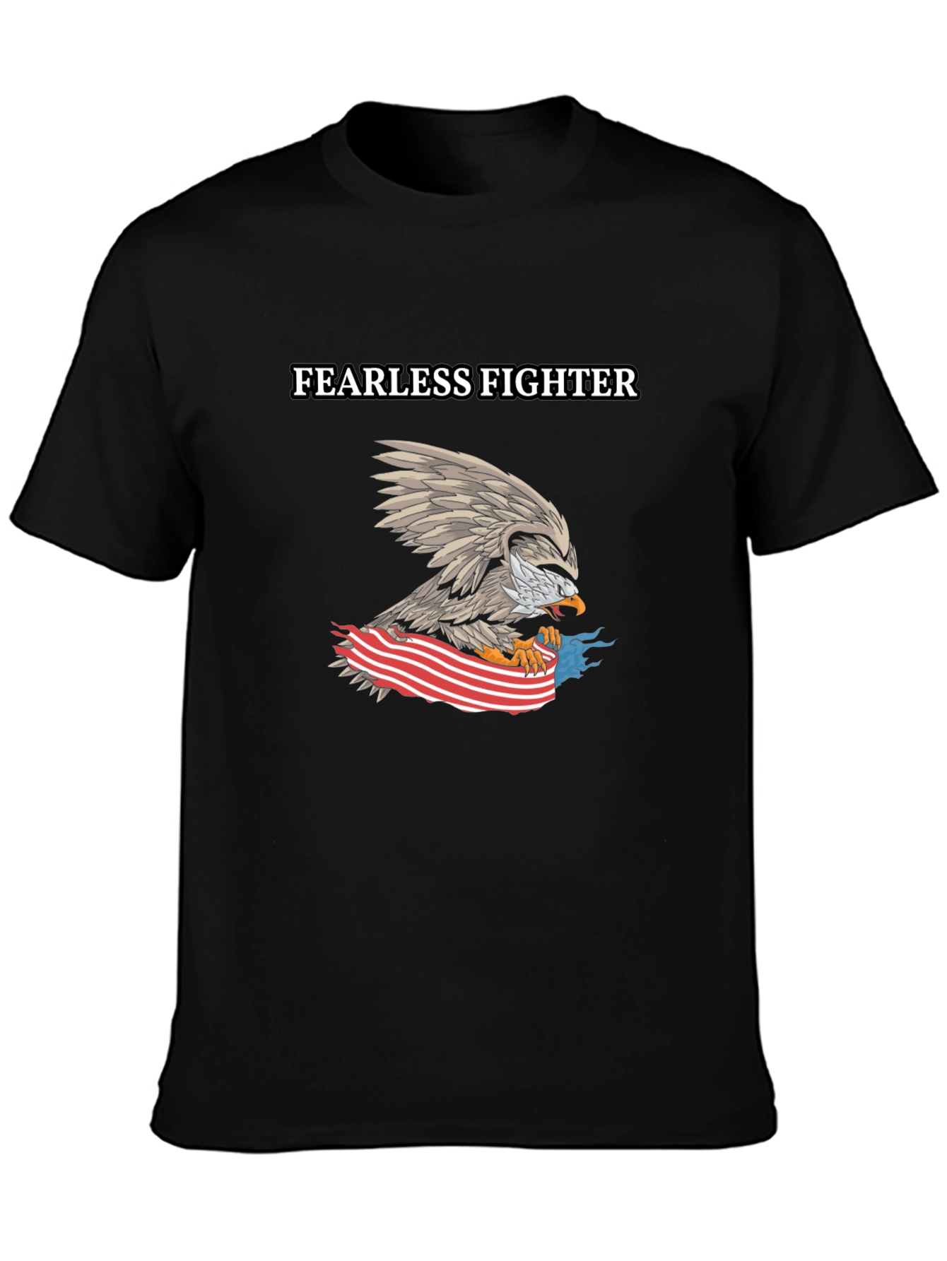 Fearless Fighter Eagle Graphic T-Shirt