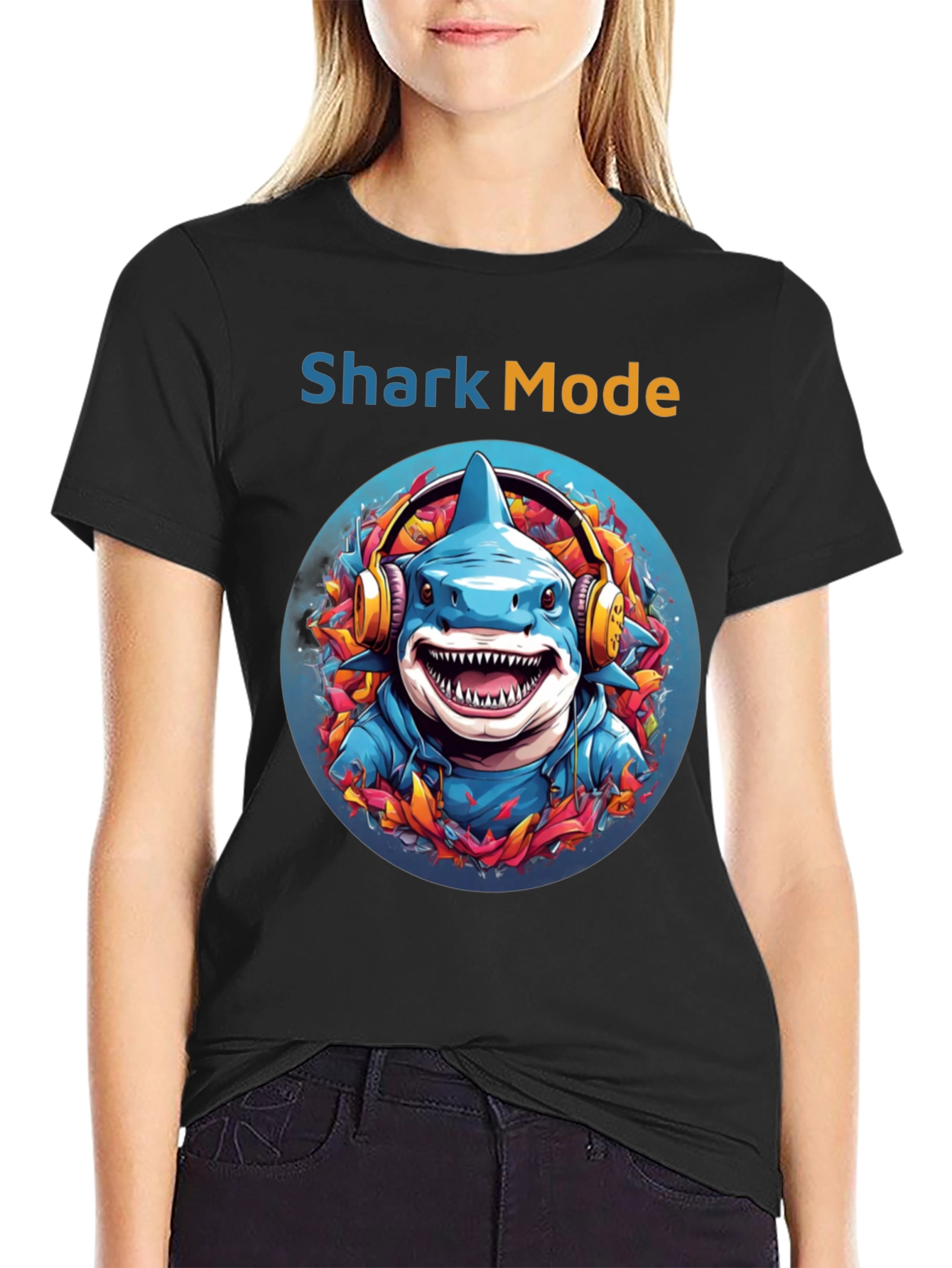 Shark Mode Graphic T-Shirt