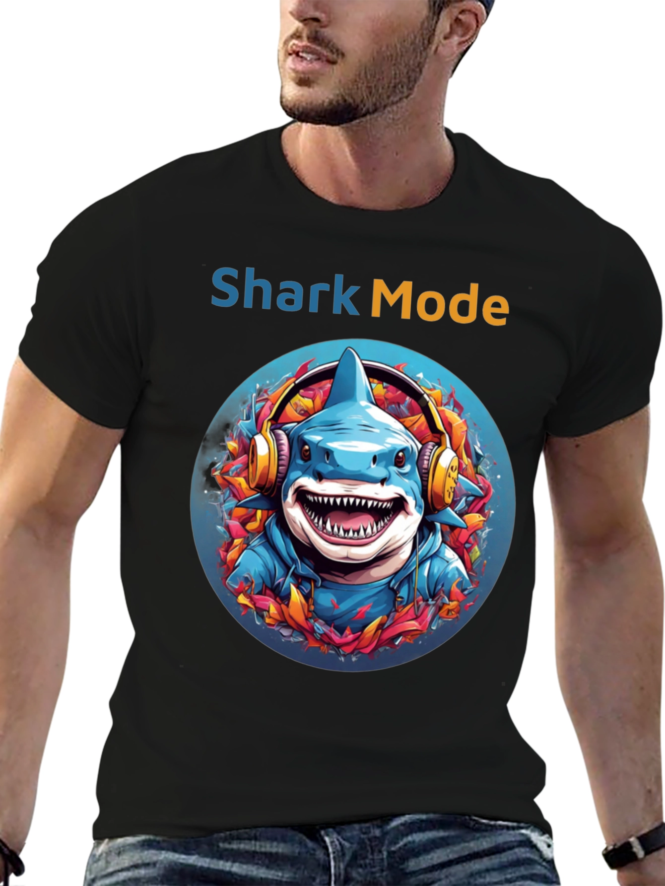 Shark Mode Graphic T-Shirt