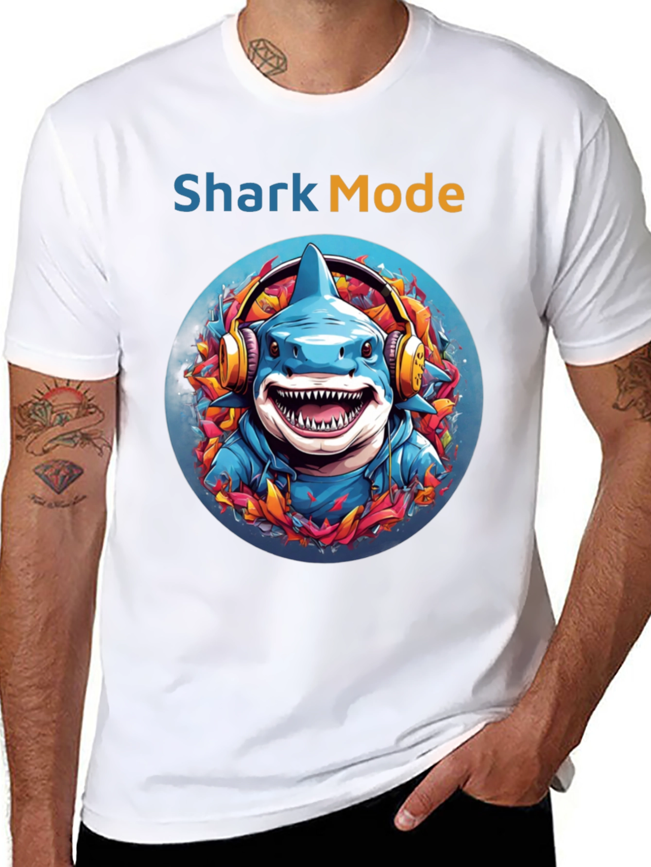 Shark Mode Graphic T-Shirt