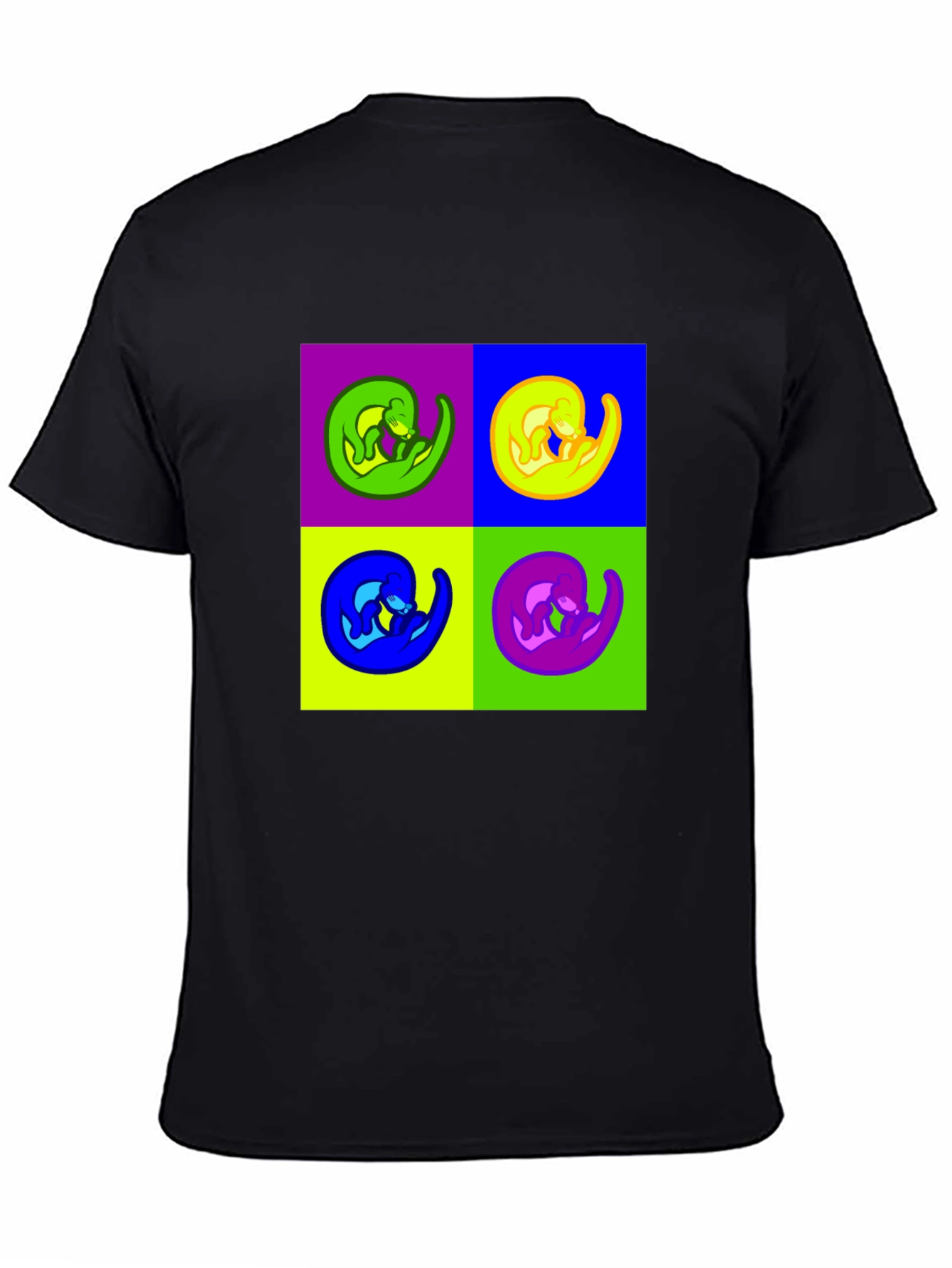 Pop Art Otter Graphic Tee - Quirky & Cool