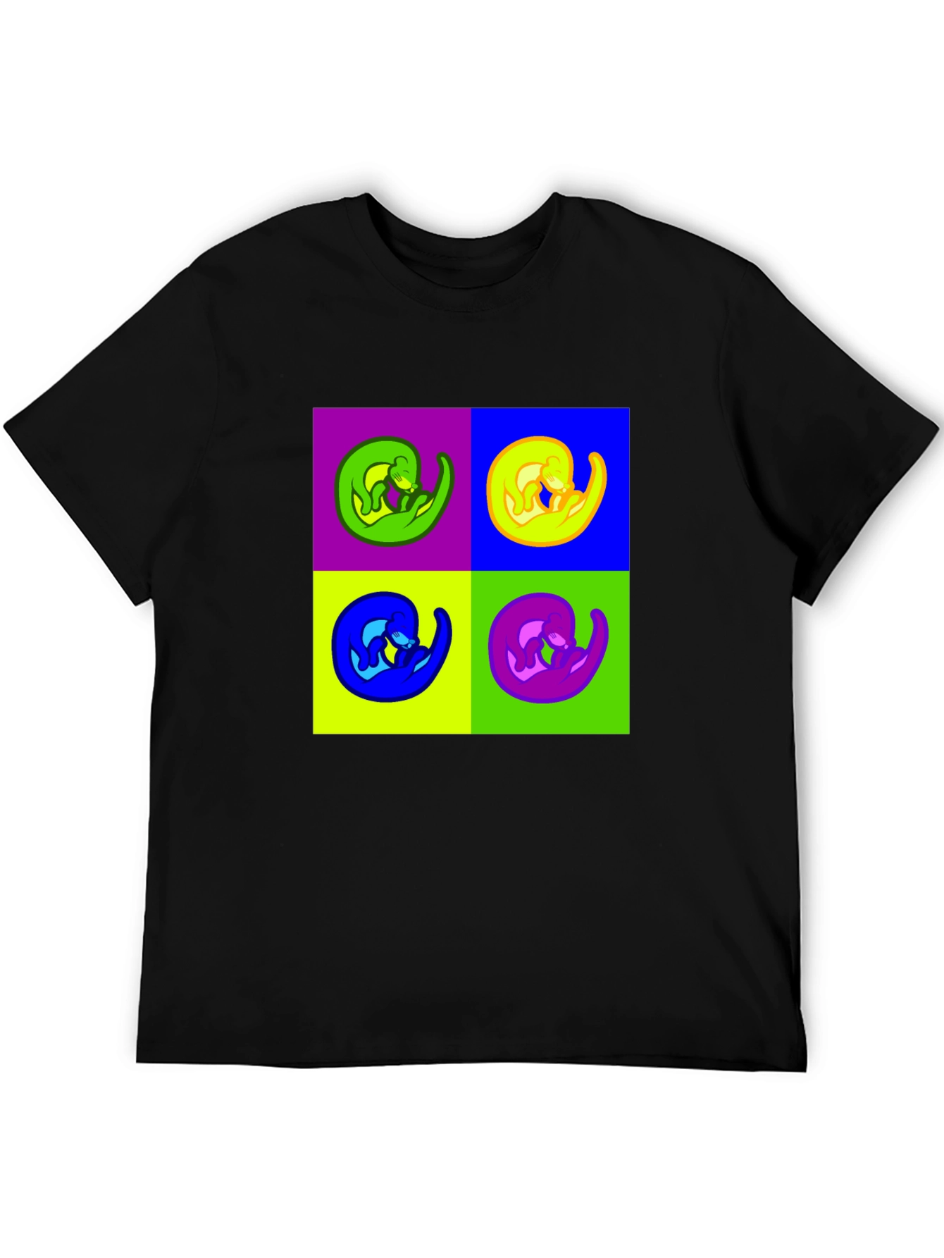 Pop Art Otter Graphic Tee - Quirky & Cool