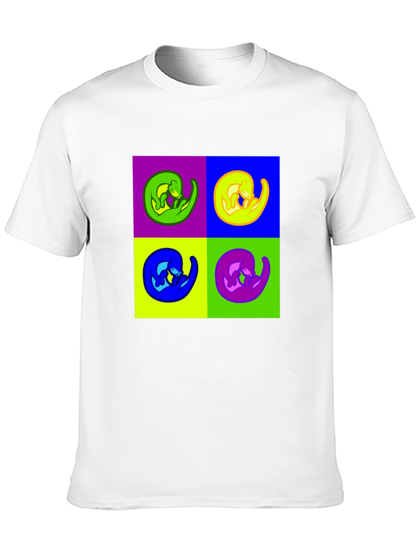 Pop Art Otter Graphic Tee - Quirky & Cool