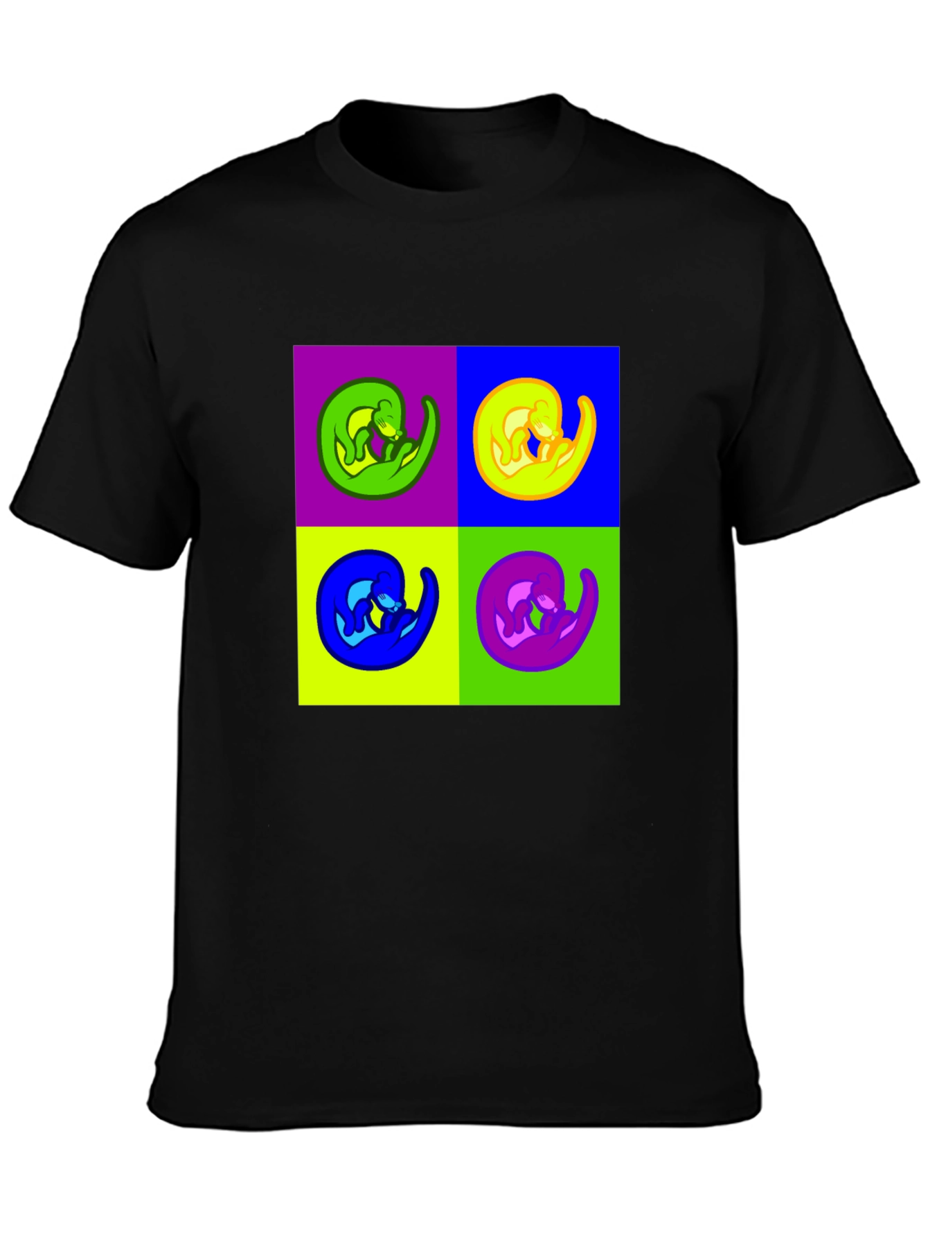 Pop Art Otter Graphic Tee - Quirky & Cool
