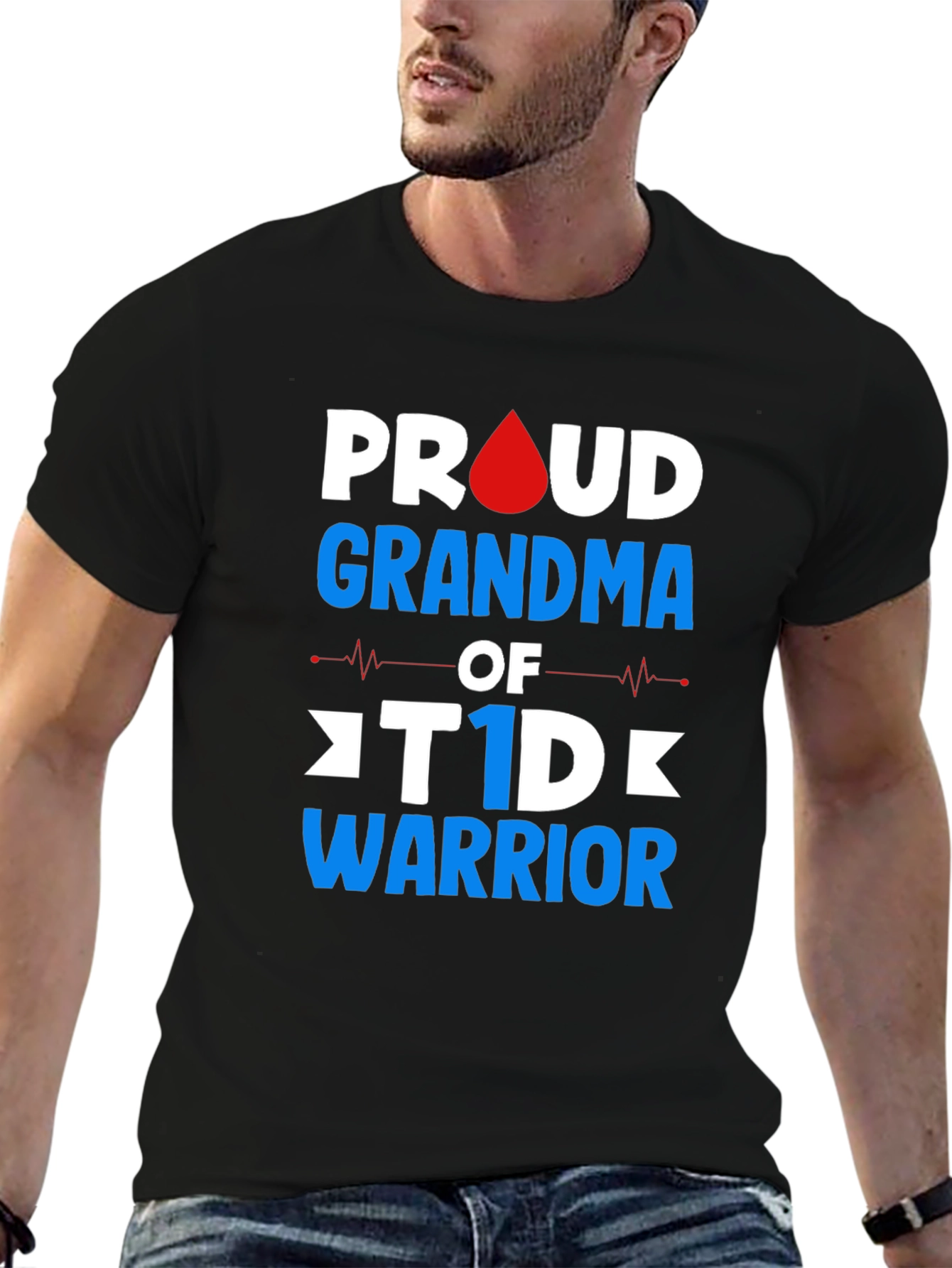 Proud Grandma of T1D Warrior T-Shirt
