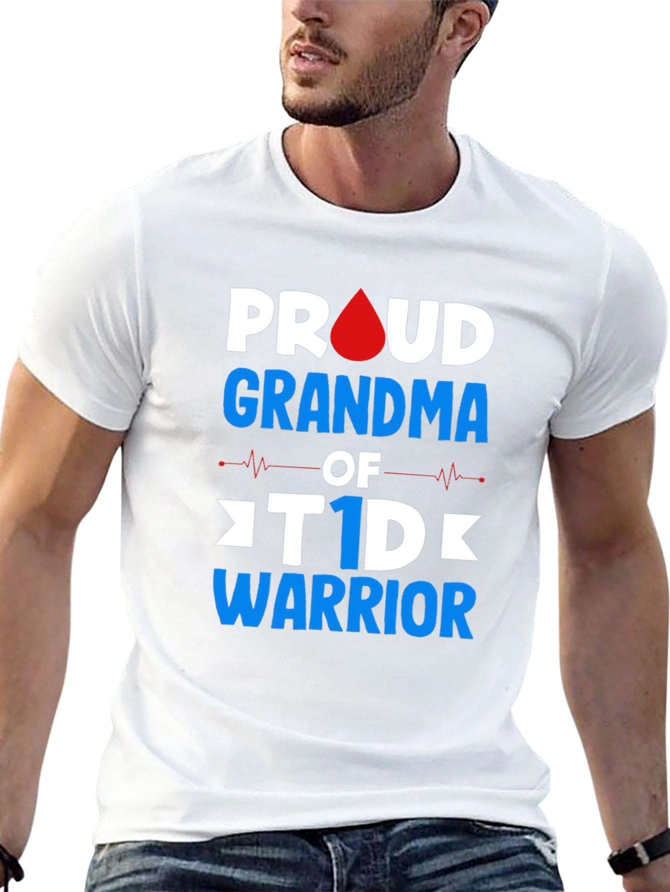 Proud Grandma of T1D Warrior T-Shirt