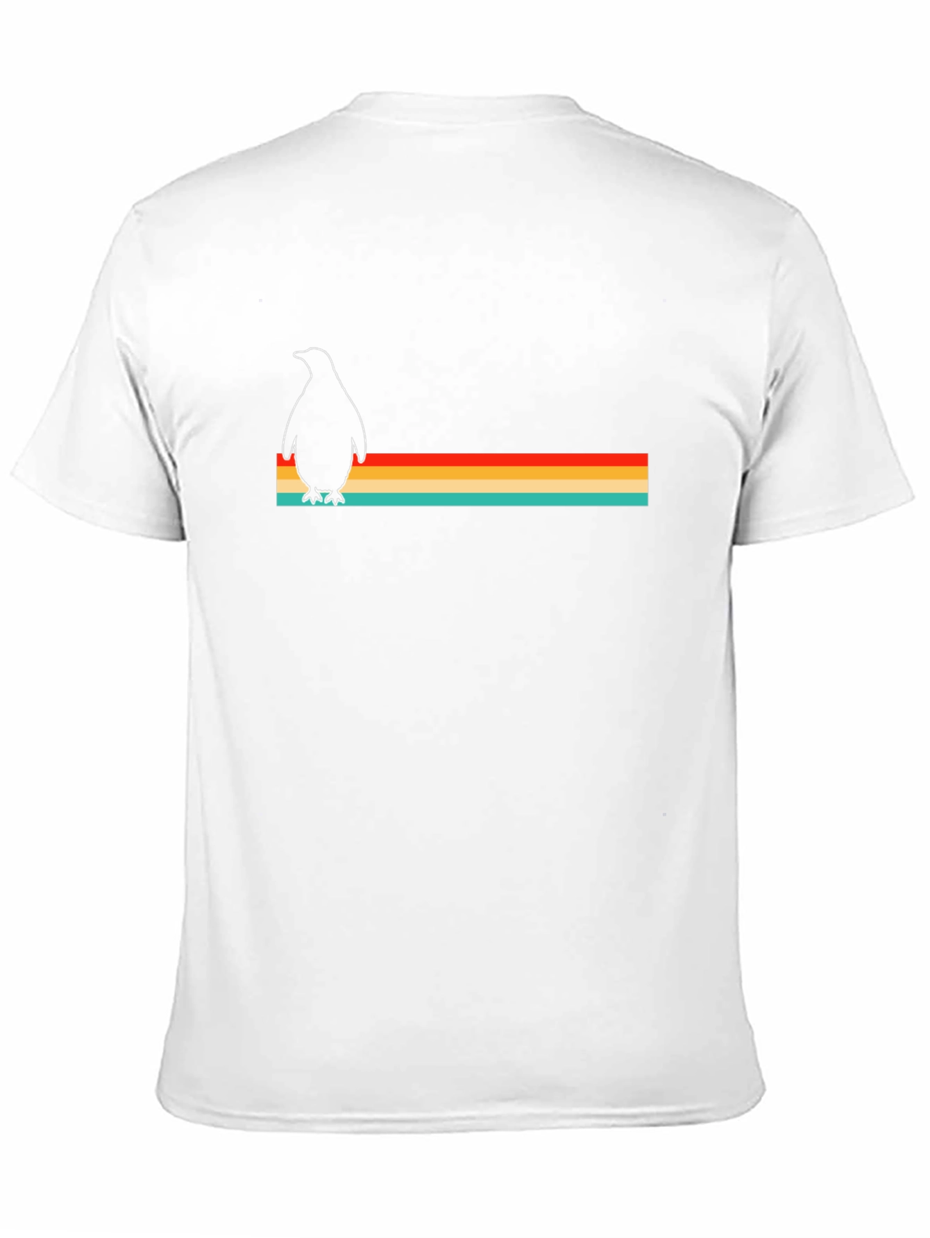 Retro Penguin Striped T-Shirt - Classic Design