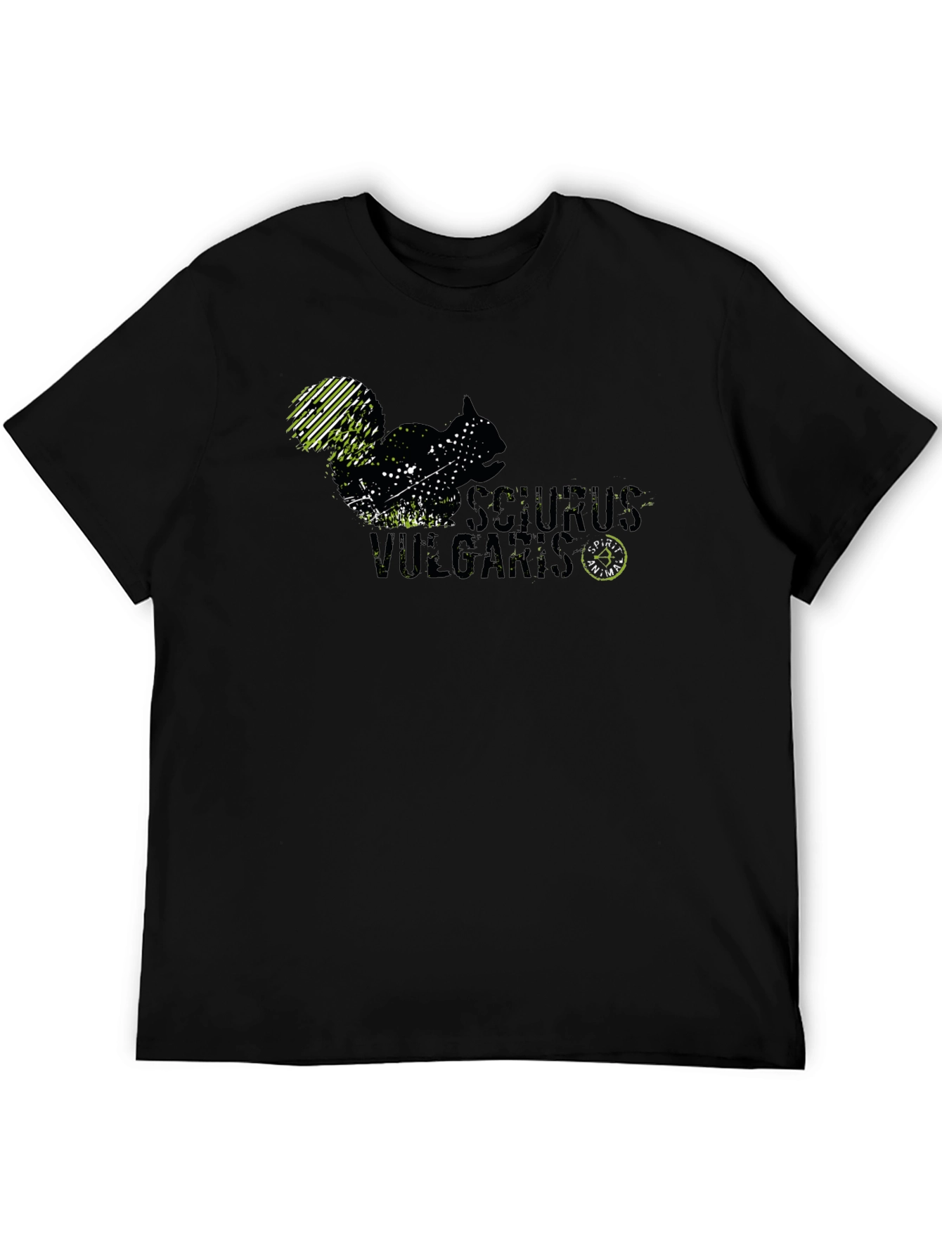 Sciurus Vulgaris Black Graphic T-Shirt