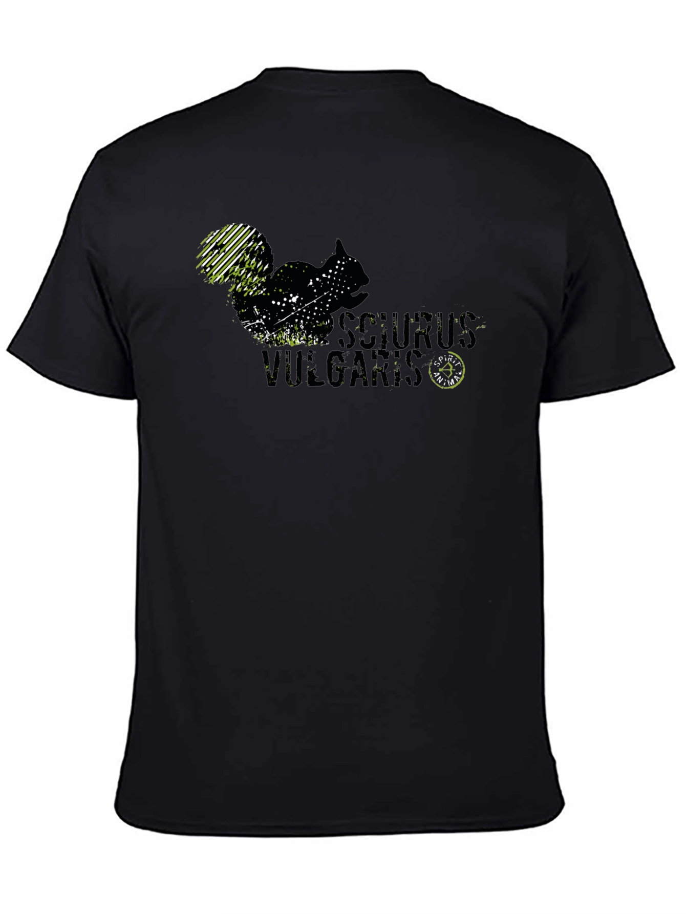 Sciurus Vulgaris Black Graphic T-Shirt