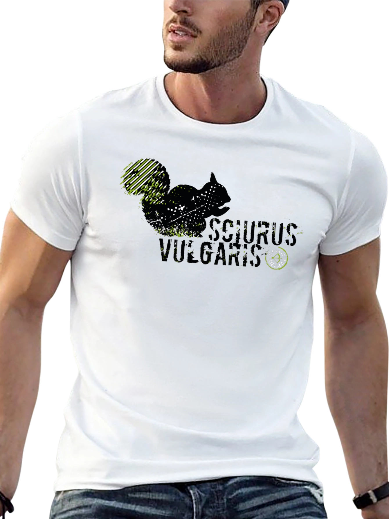 Sciurus Vulgaris Black Graphic T-Shirt