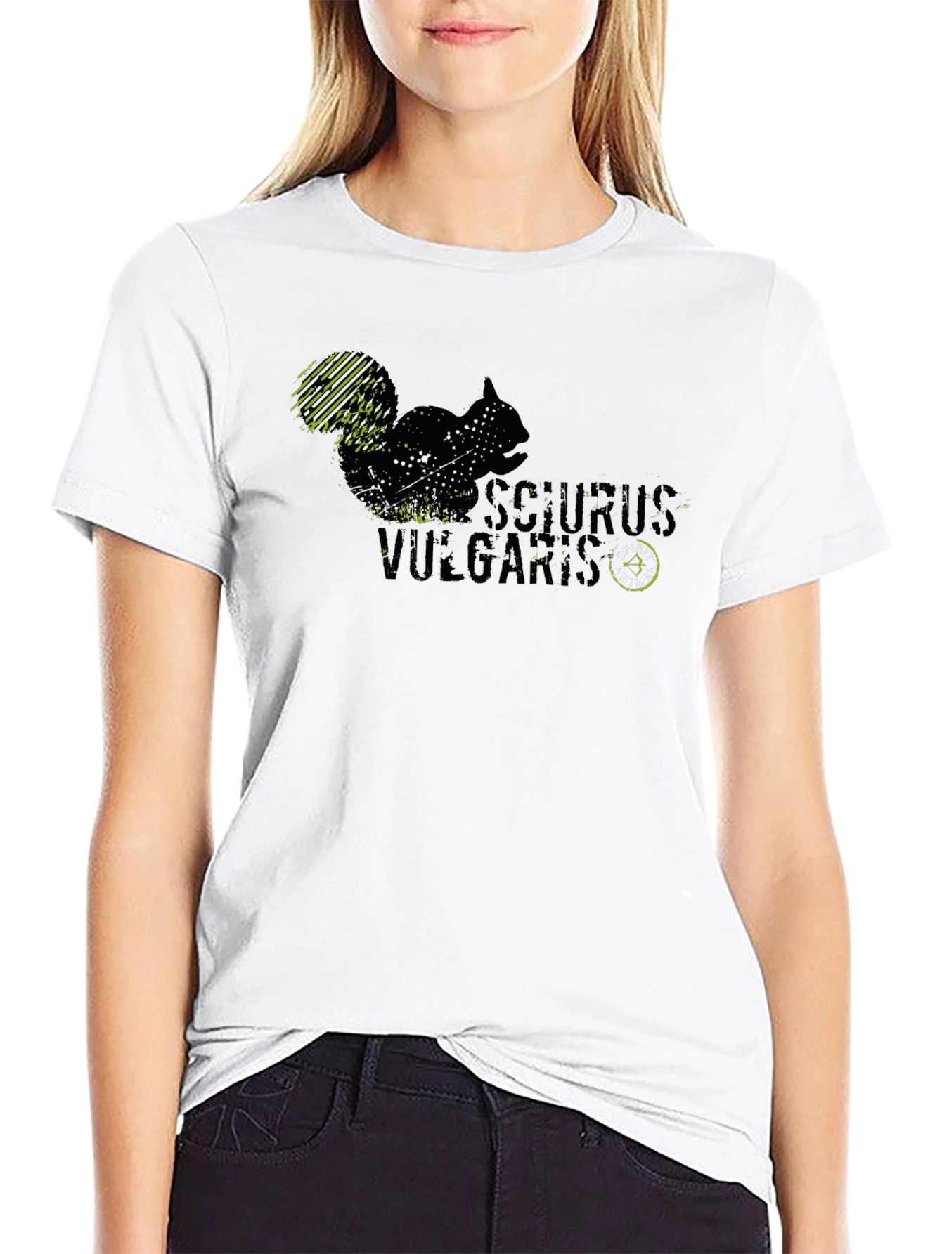 Sciurus Vulgaris Black Graphic T-Shirt