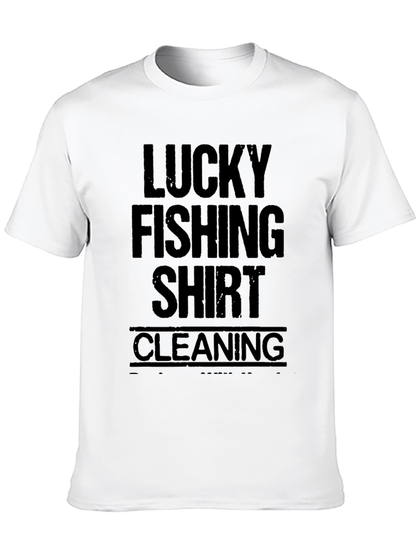Lucky Fishing Shirt Cleaning Black Tee