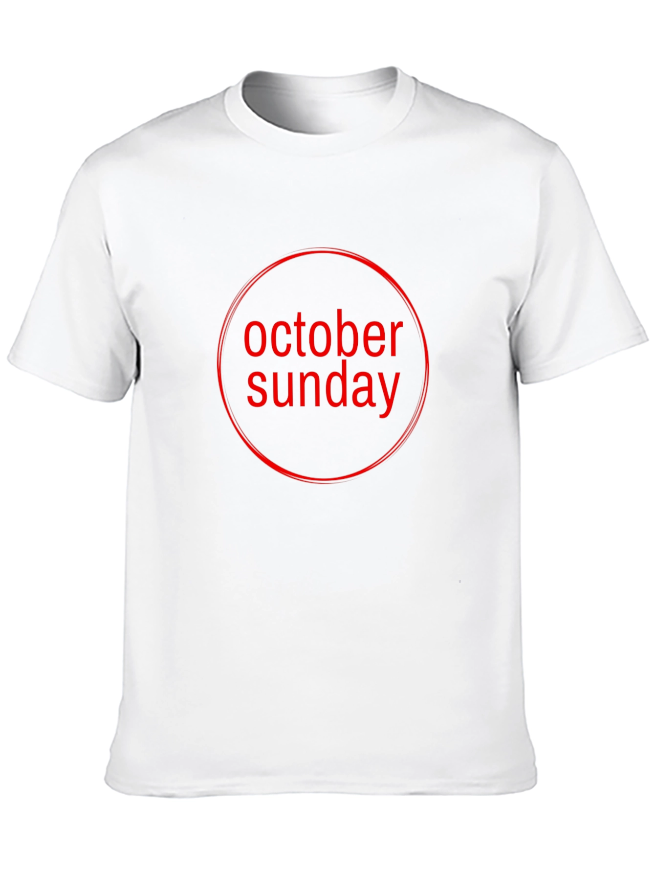 October Sunday Graphic Tee - Black Cotton T-Shirt
