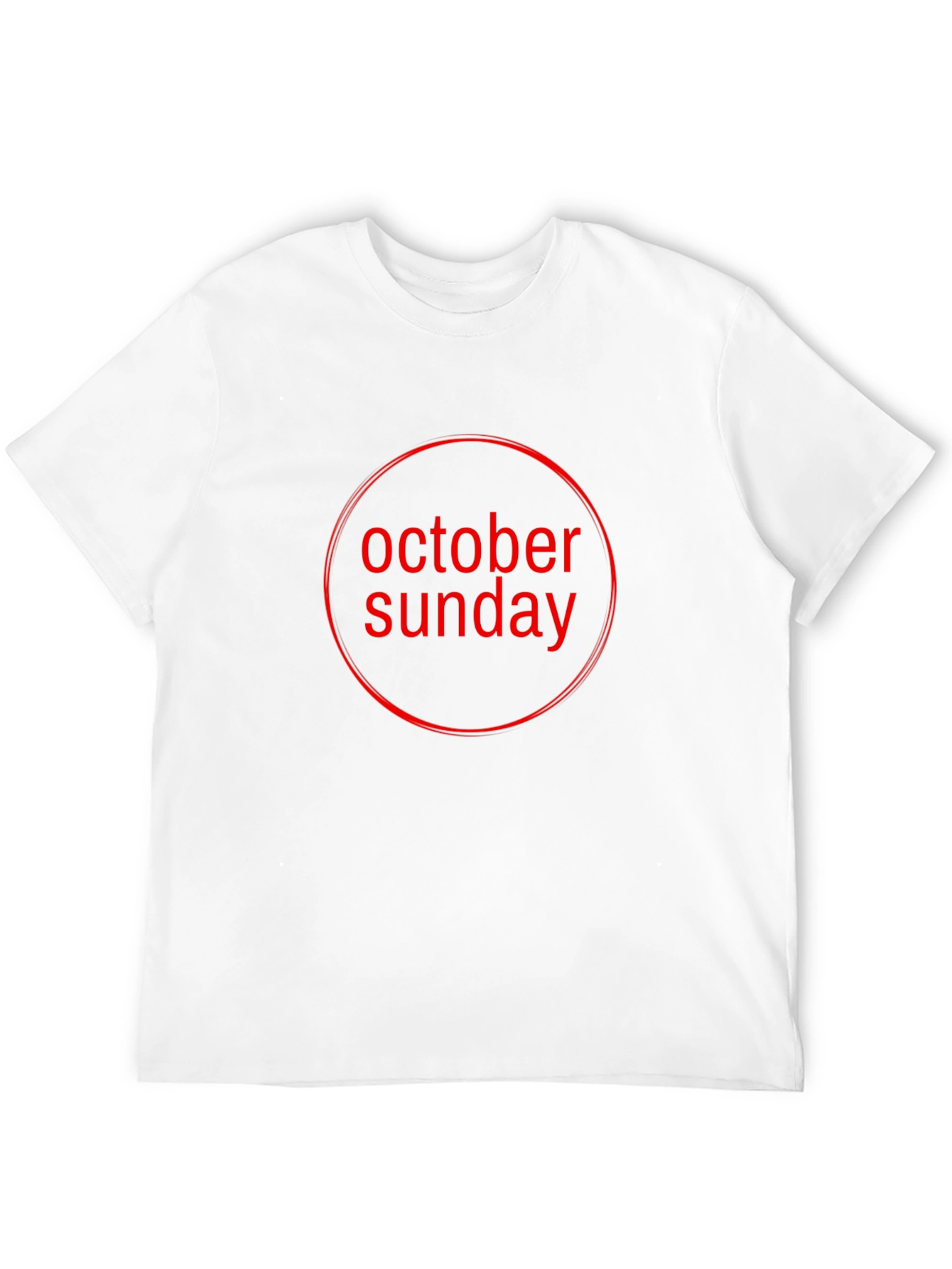 October Sunday Graphic Tee - Black Cotton T-Shirt