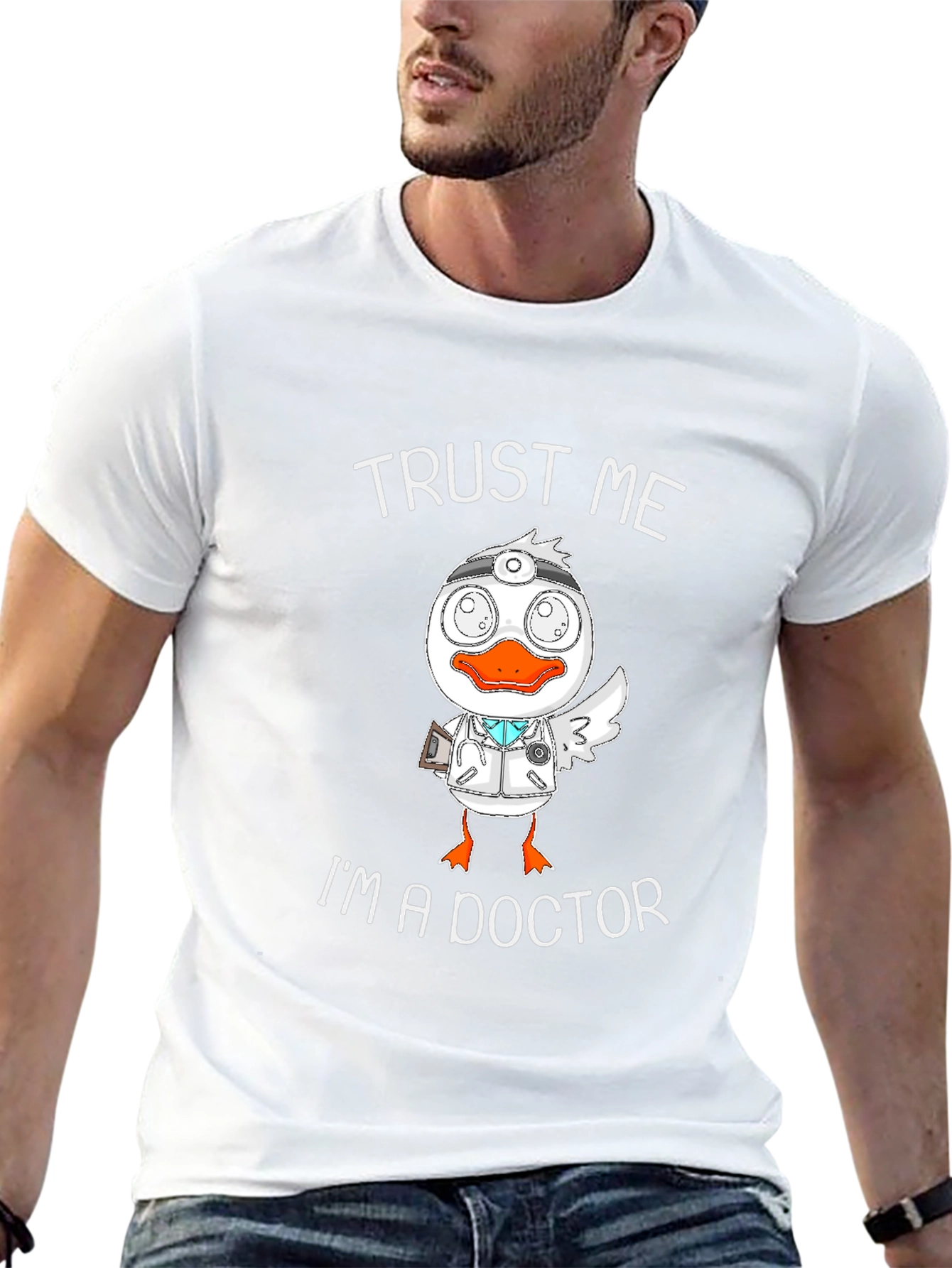 Trust Me Im A Doctor Duck Graphic T-Shirt