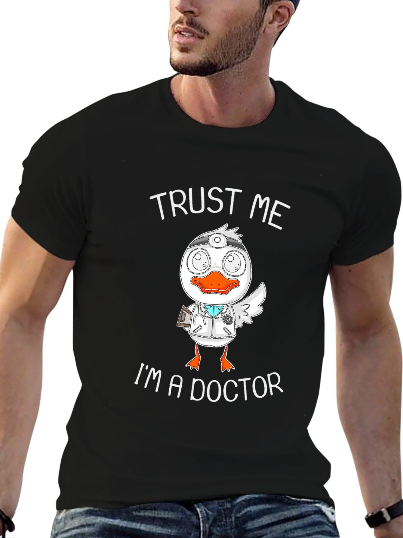 Trust Me Im A Doctor Duck Graphic T-Shirt