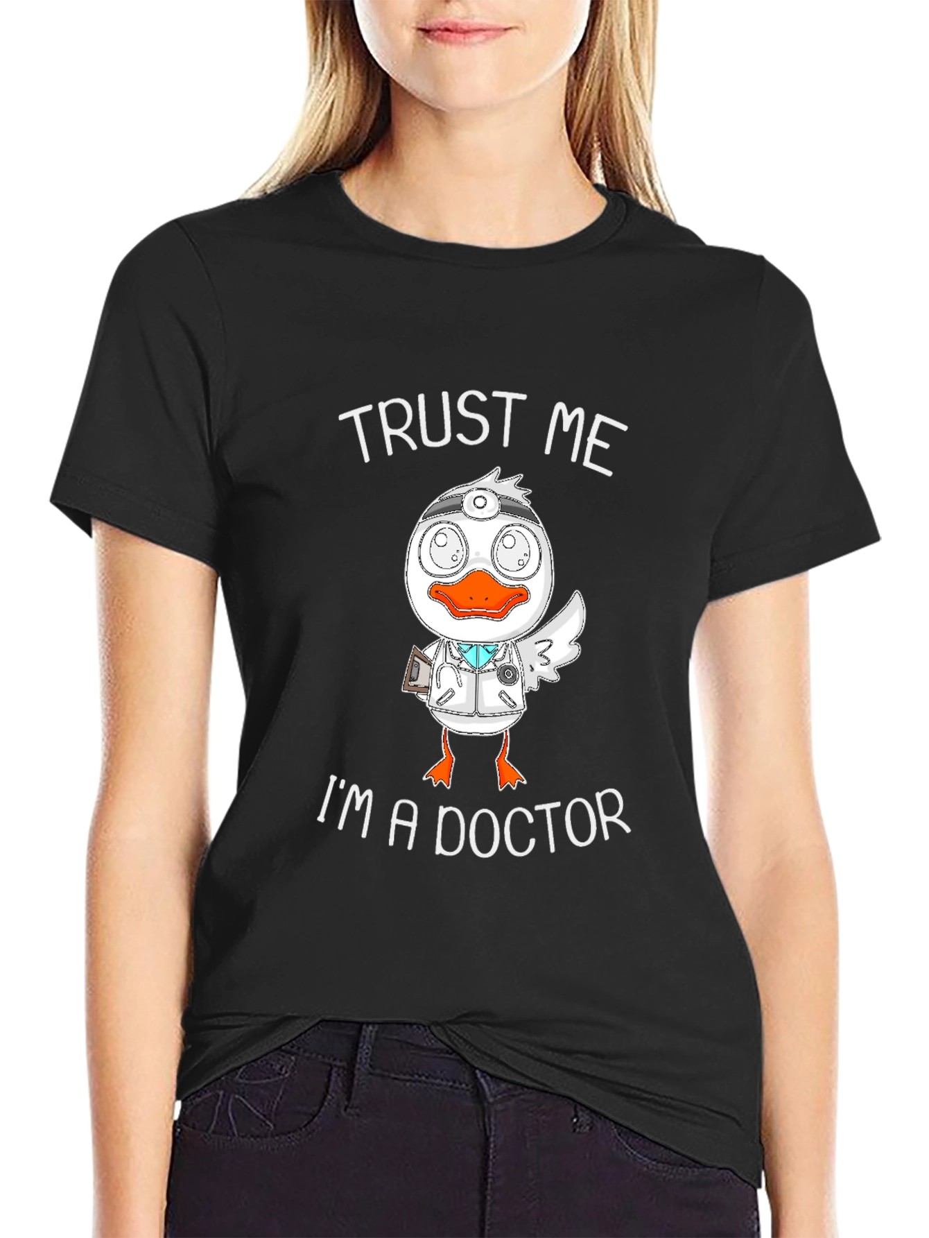 Trust Me Im A Doctor Duck Graphic T-Shirt