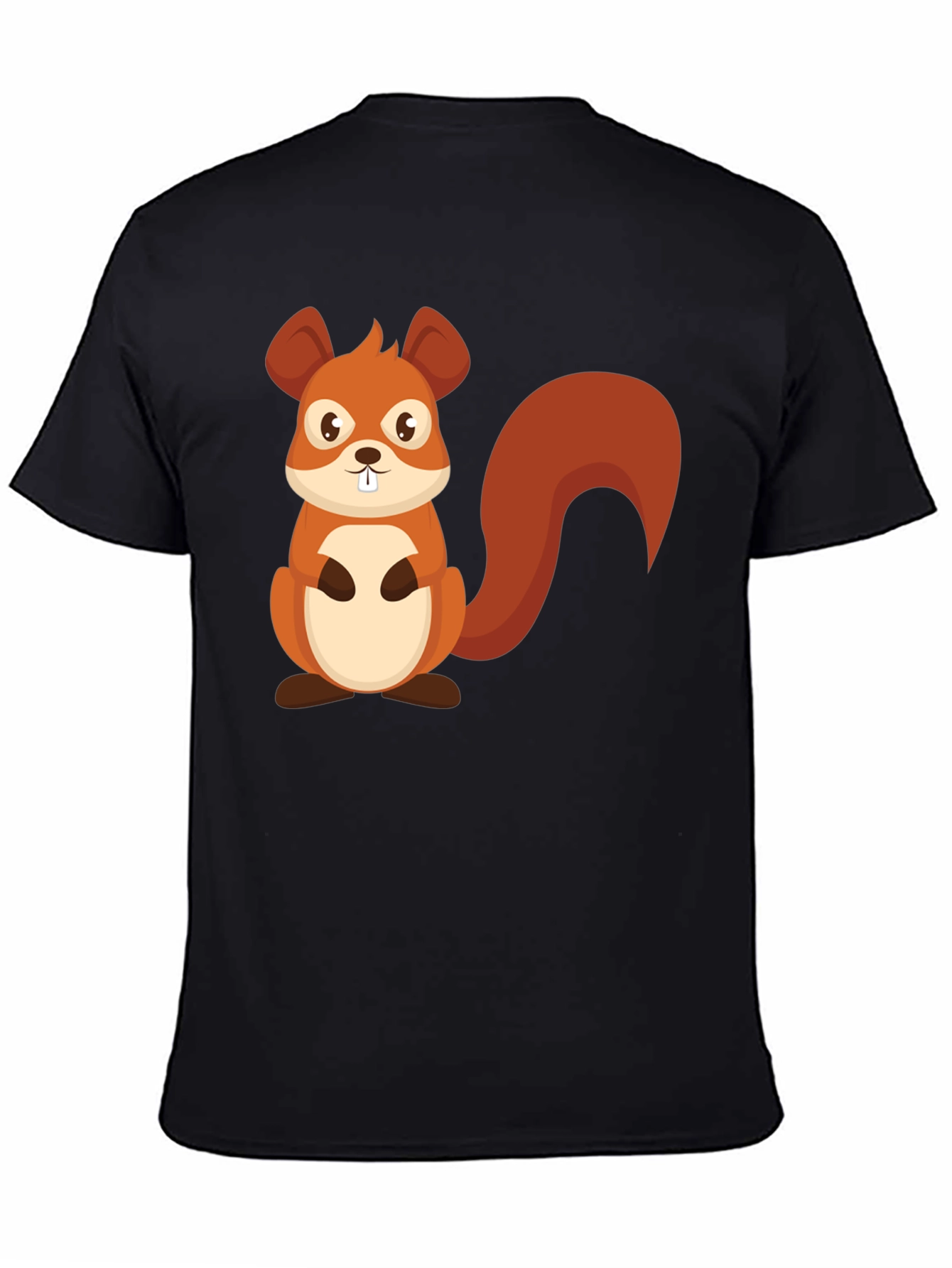 Squirrel Graphic Tee - Cute Cartoon Design