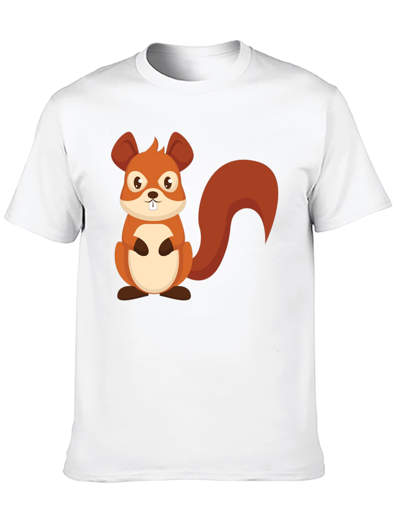 Squirrel Graphic Tee - Cute Cartoon Design