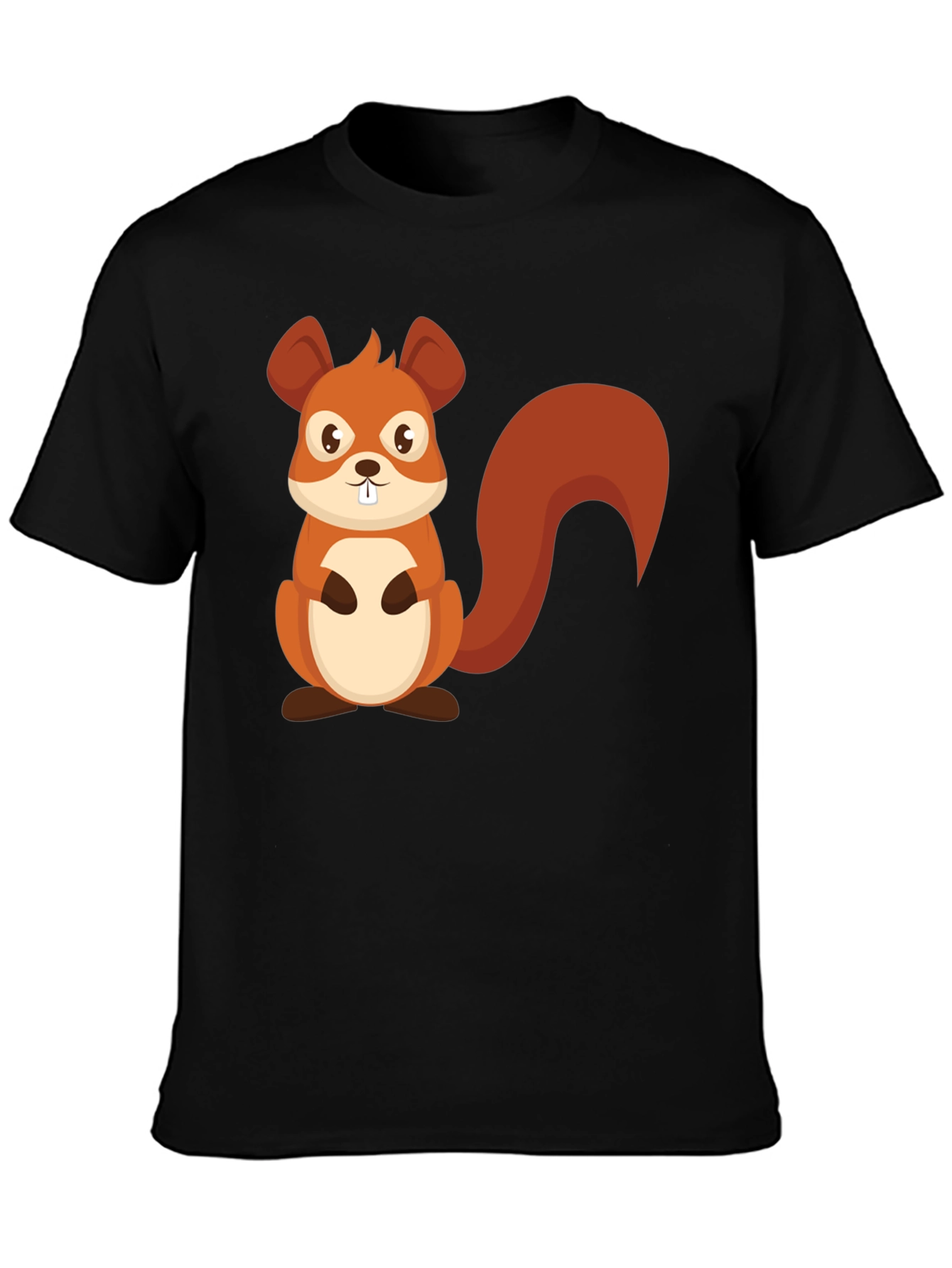 Squirrel Graphic Tee - Cute Cartoon Design