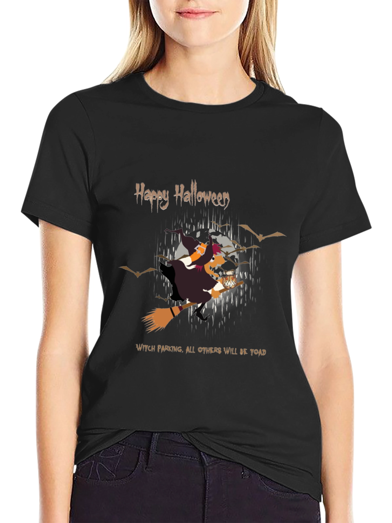 Happy Halloween Witch Parking T-Shirt