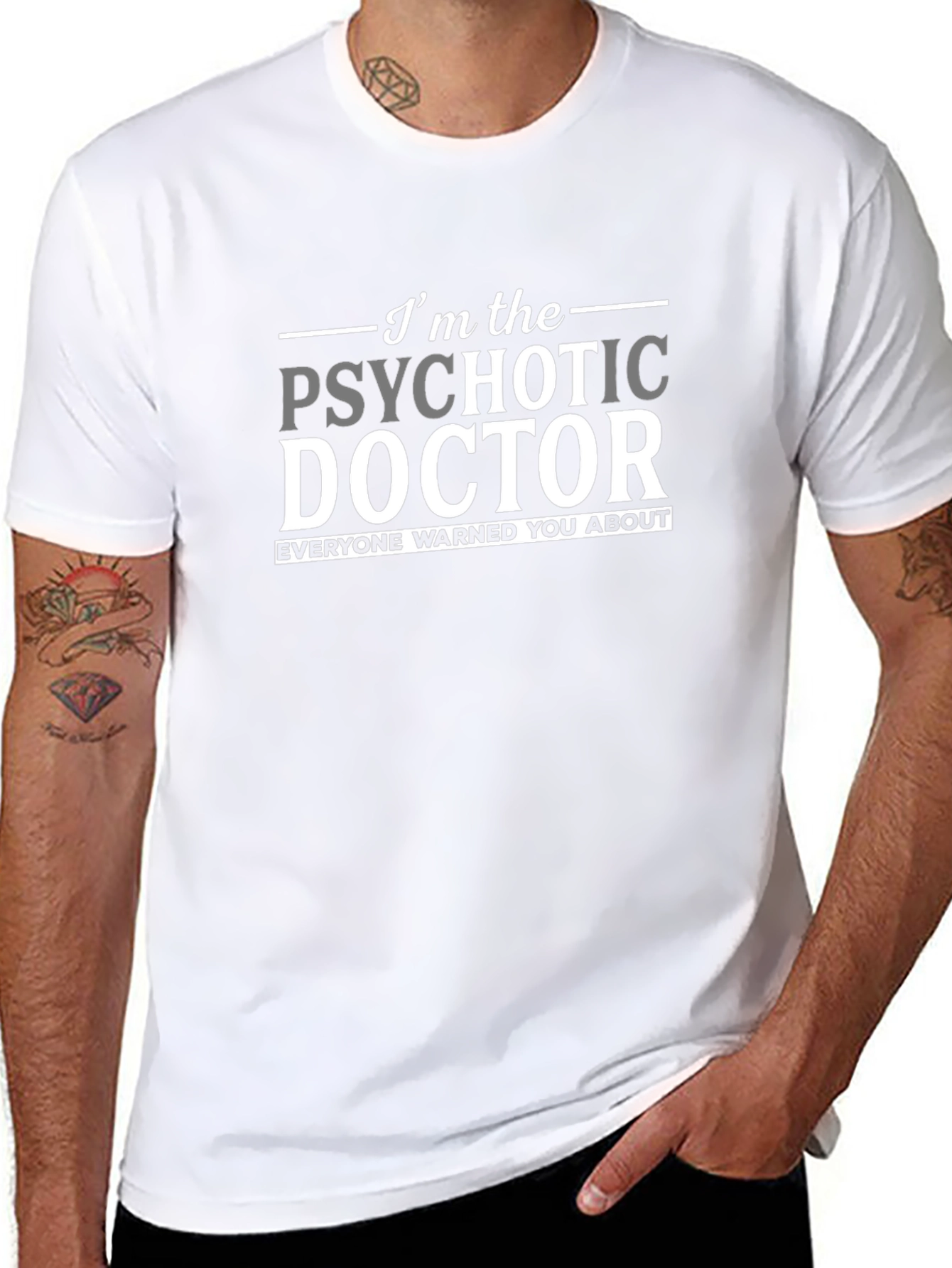 Psychotic Doctor Novelty Graphic T-Shirt
