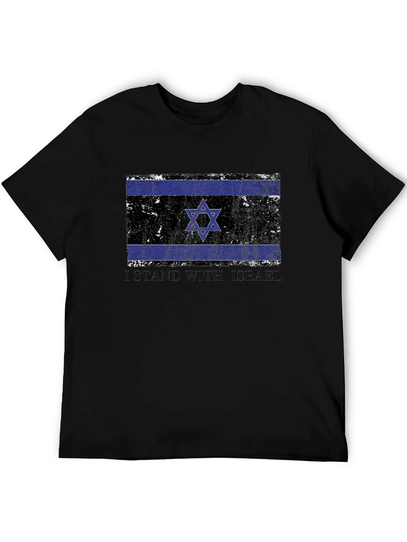 I Stand With Israel Flag T-Shirt - Patriotic Design