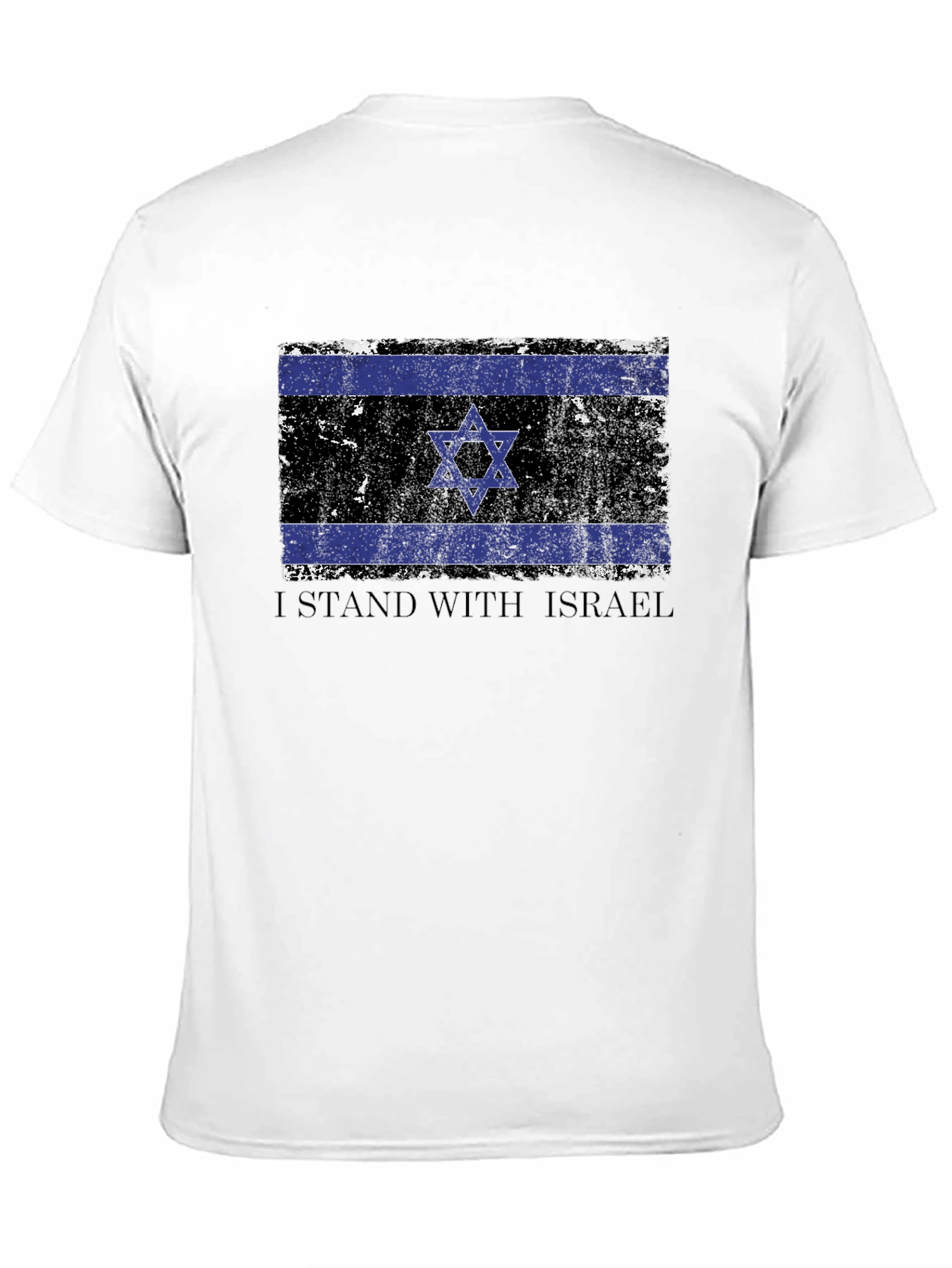 I Stand With Israel Flag T-Shirt - Patriotic Design