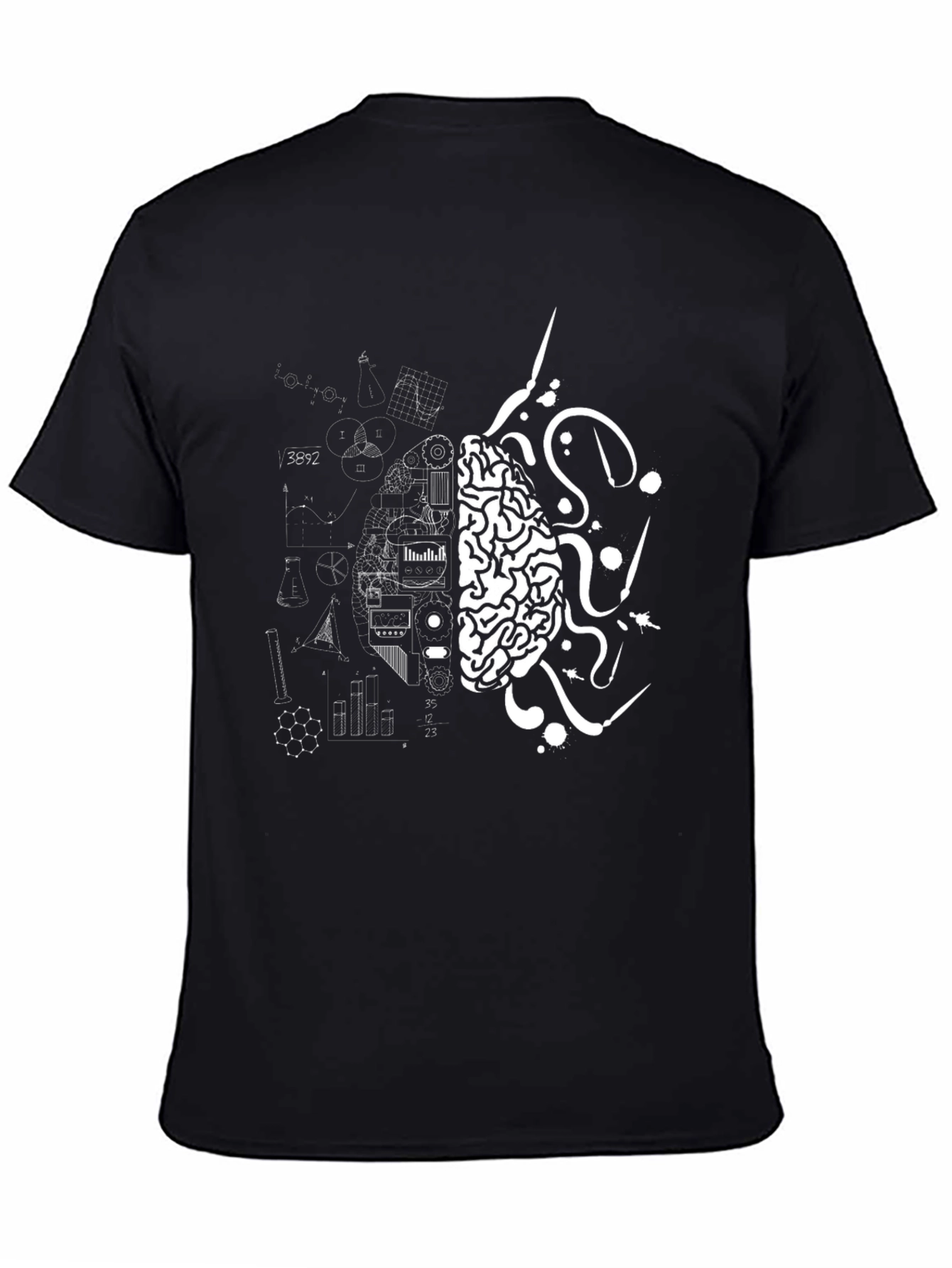 Brain Power Graphic Tee - Black