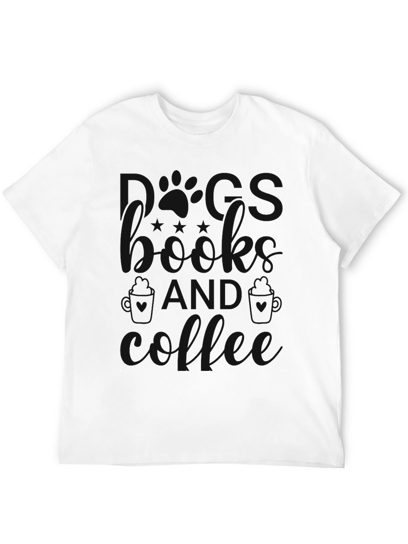 Mens Sunshine & Coffee Black Graphic T-Shirt