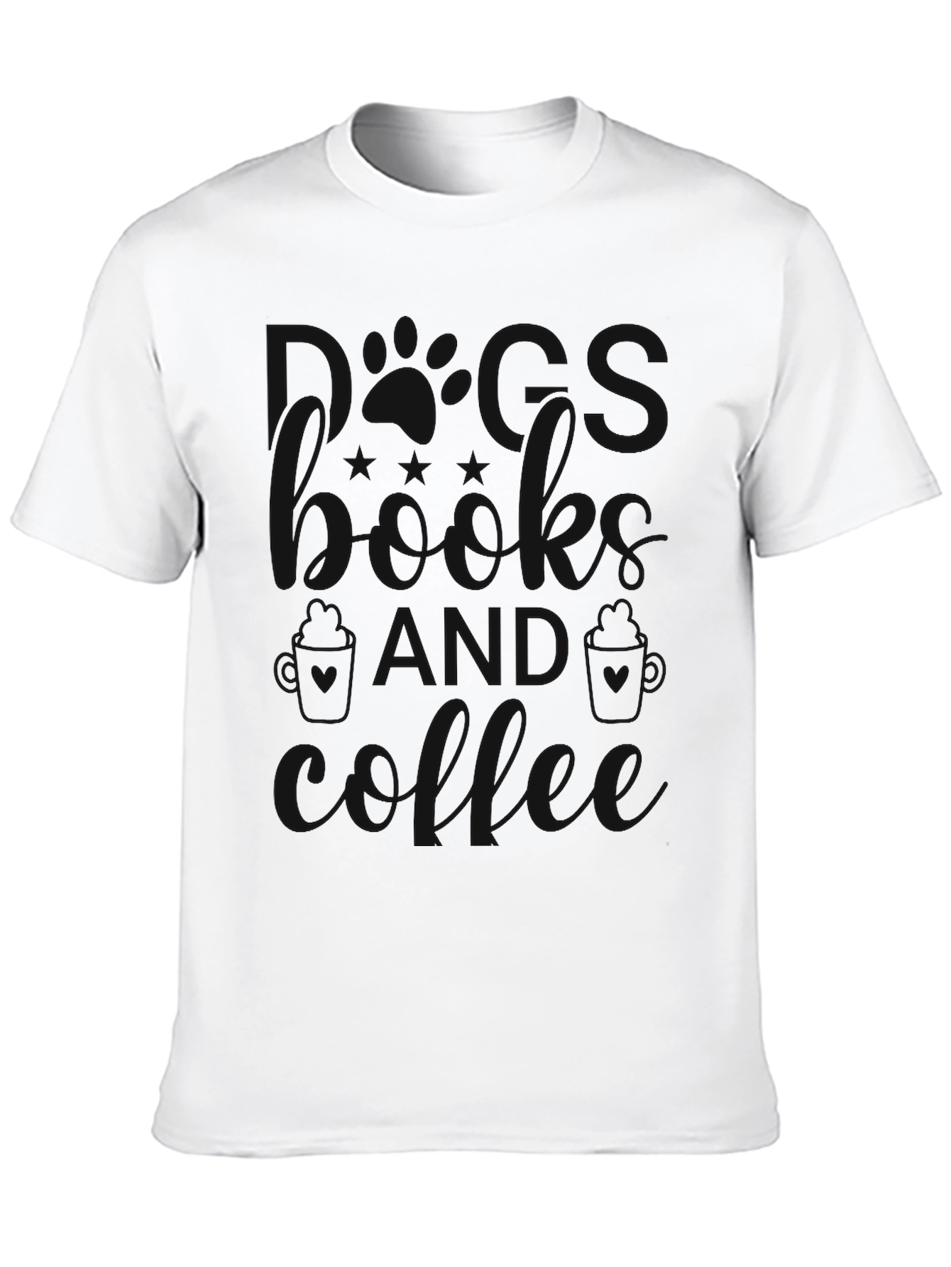 Mens Sunshine & Coffee Black Graphic T-Shirt