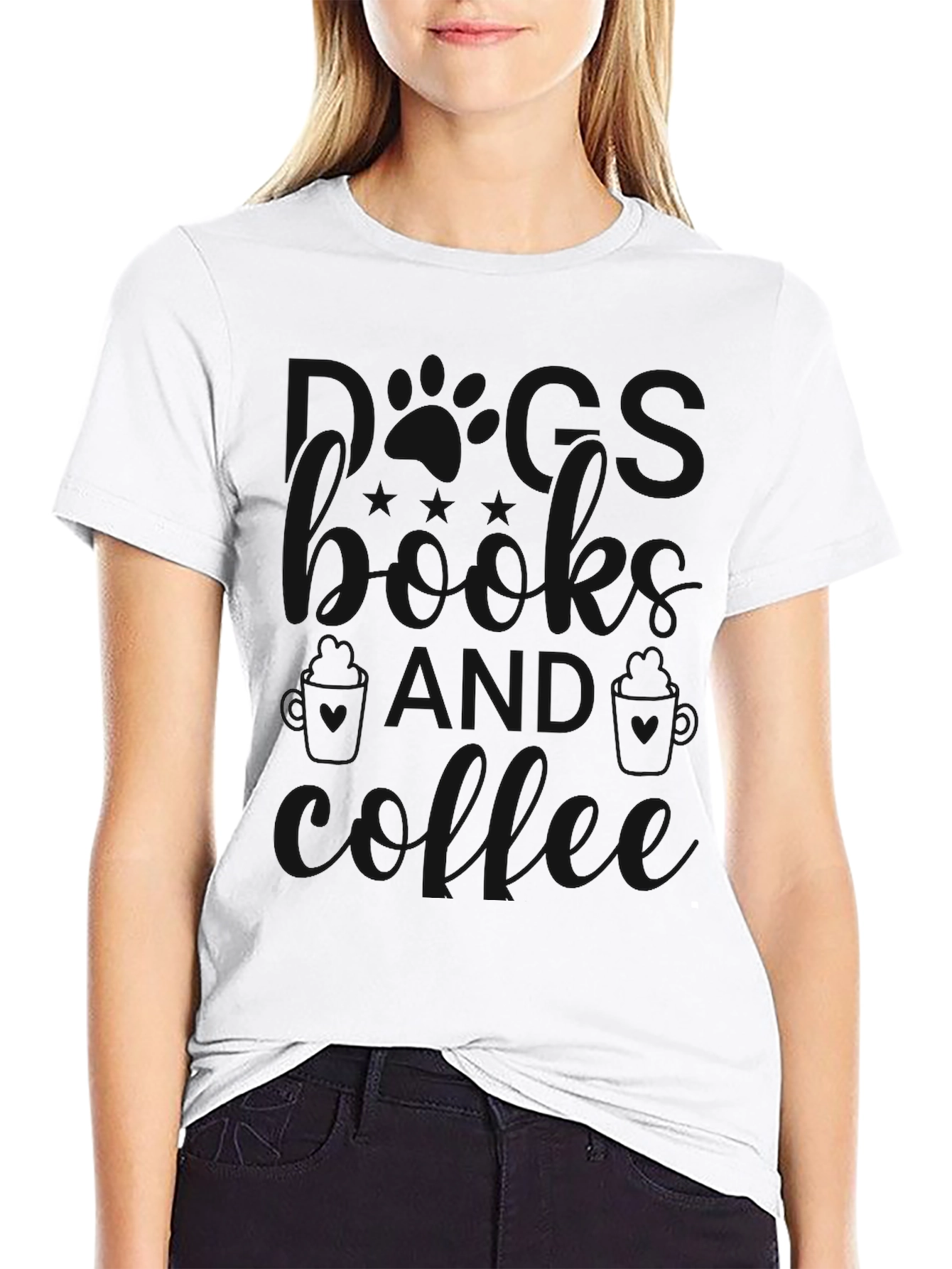 Mens Sunshine & Coffee Black Graphic T-Shirt