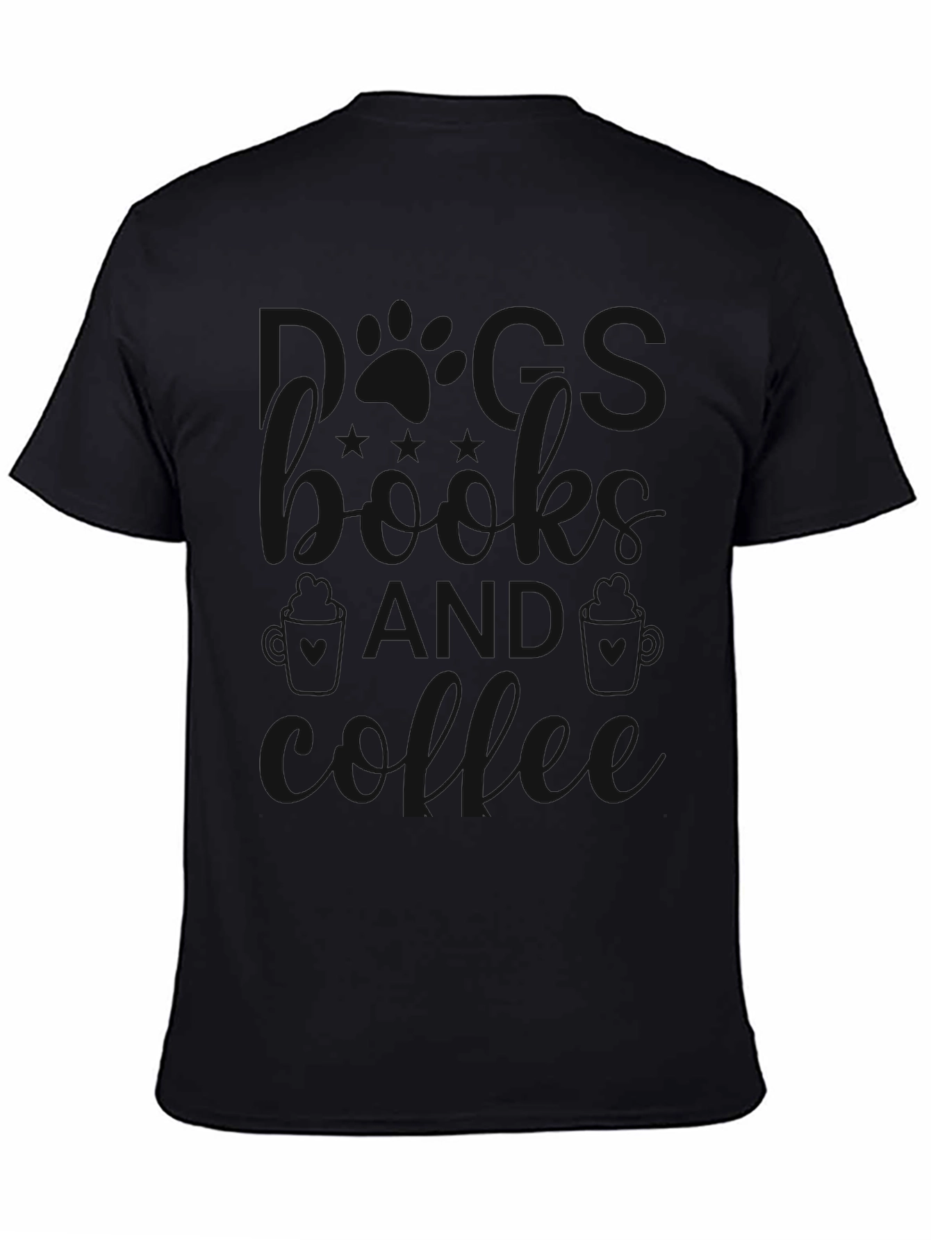 Mens Sunshine & Coffee Black Graphic T-Shirt