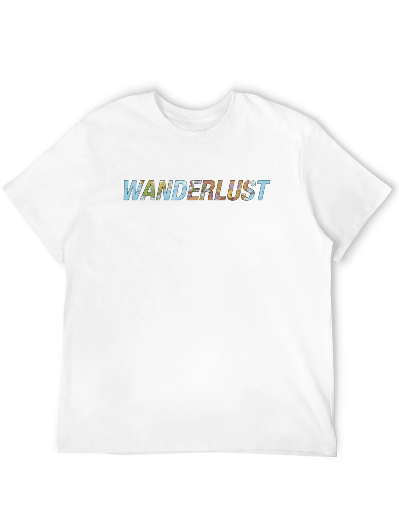 Wanderlust Graphic Tee - Black Cotton T-Shirt