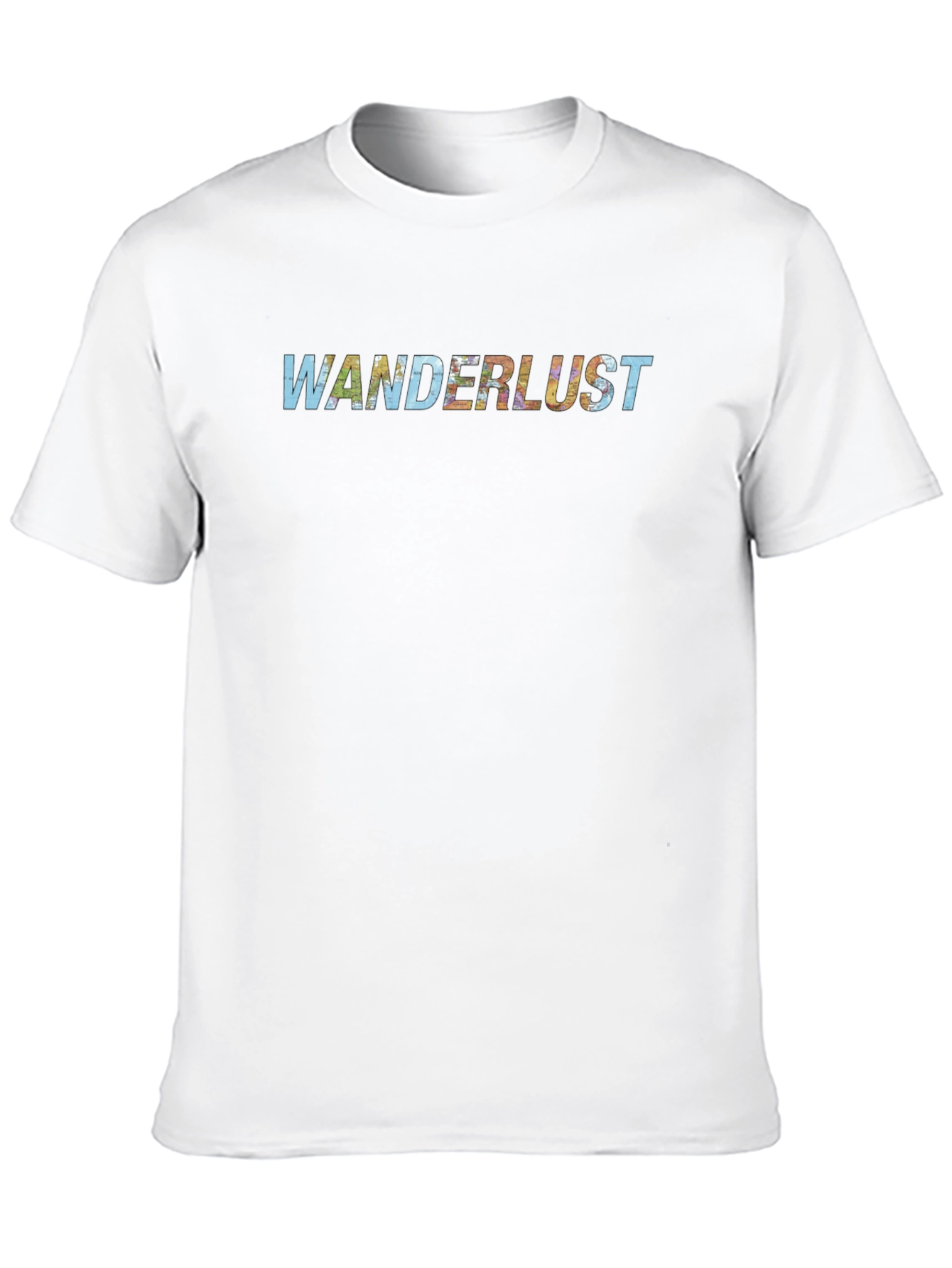 Wanderlust Graphic Tee - Black Cotton T-Shirt