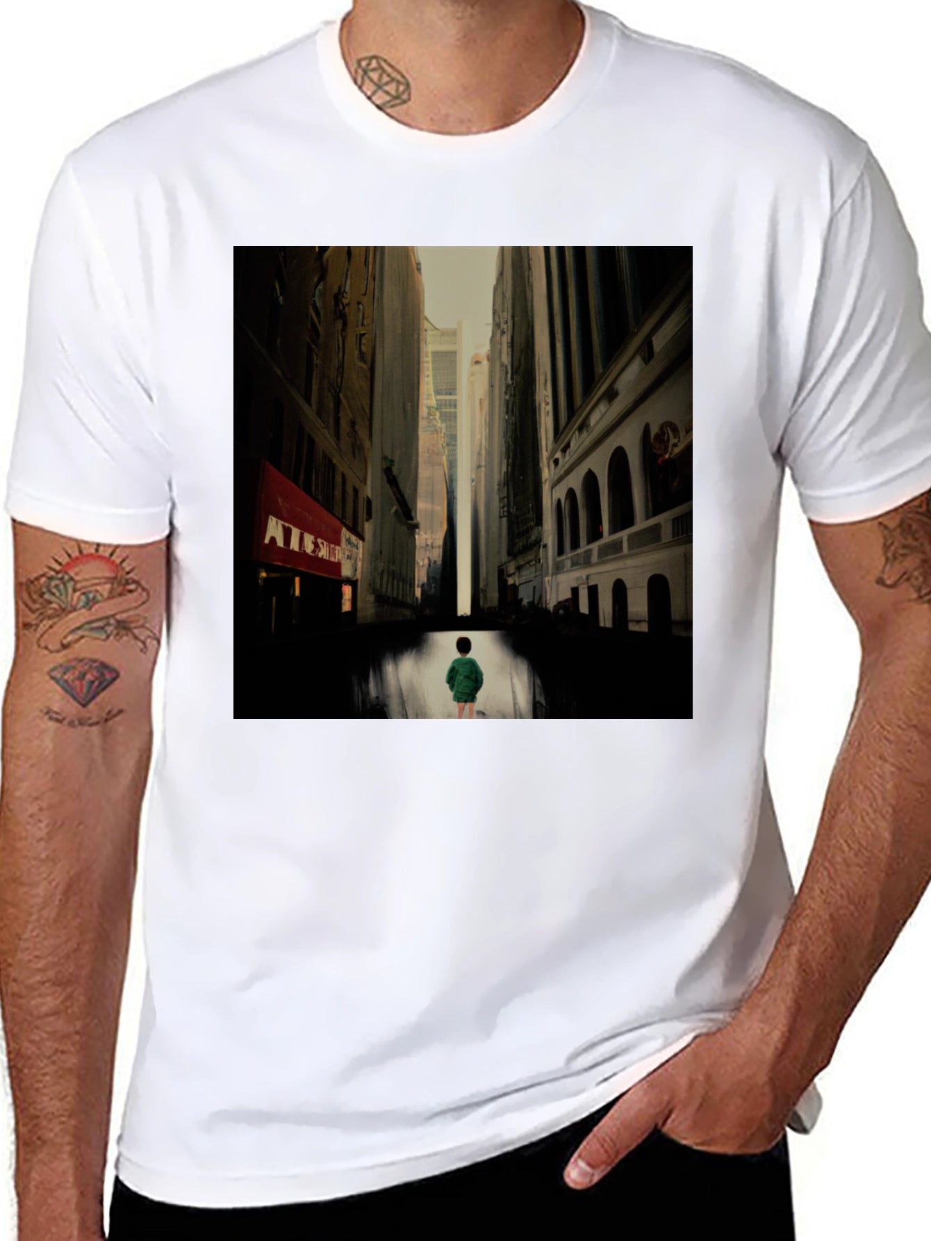 Urban Serenity Black T-Shirt